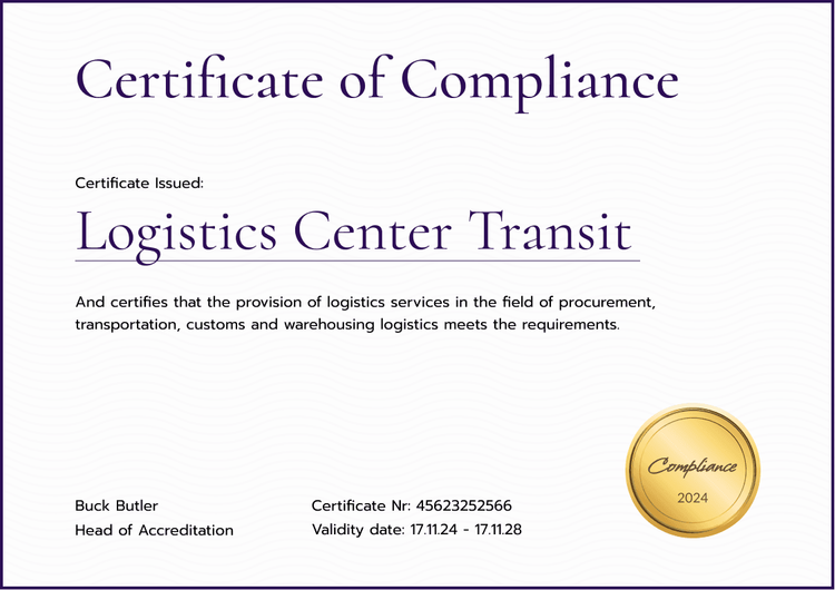 Completion Reliable and professional compliance certificate