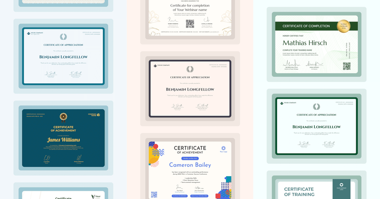 design a certificate template