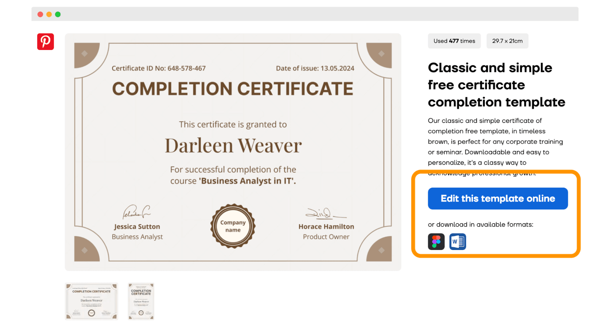An example of how to download a free certificate of compliance template via the Certifier library. An example of how to download a free certificate of compliance template via the Certifier library.