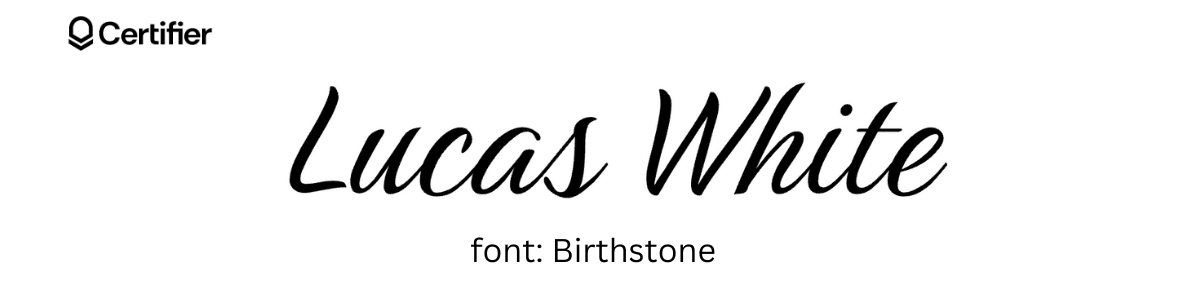 Birthstone font that look like signature. Birthstone font that look like signature.