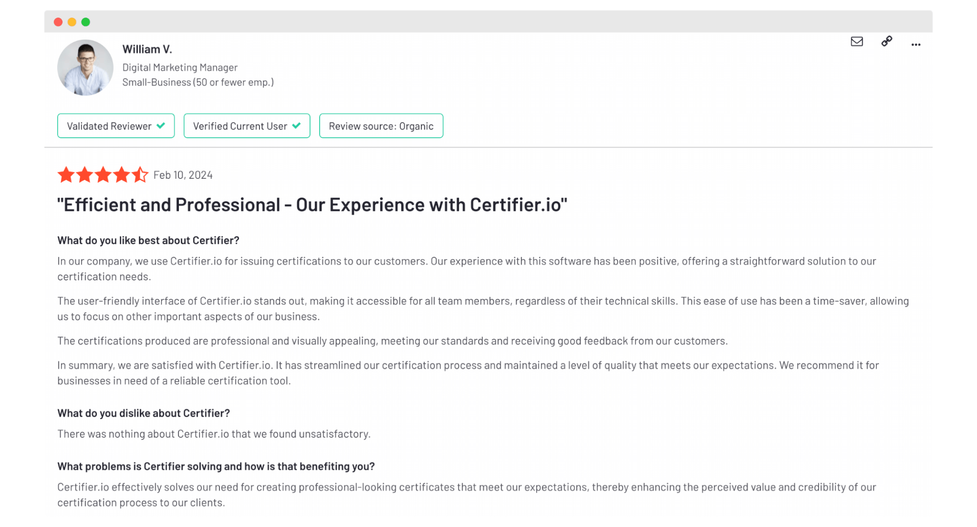 Certifier reviews about creating modern certificates. Certifier reviews about creating modern certificates.
