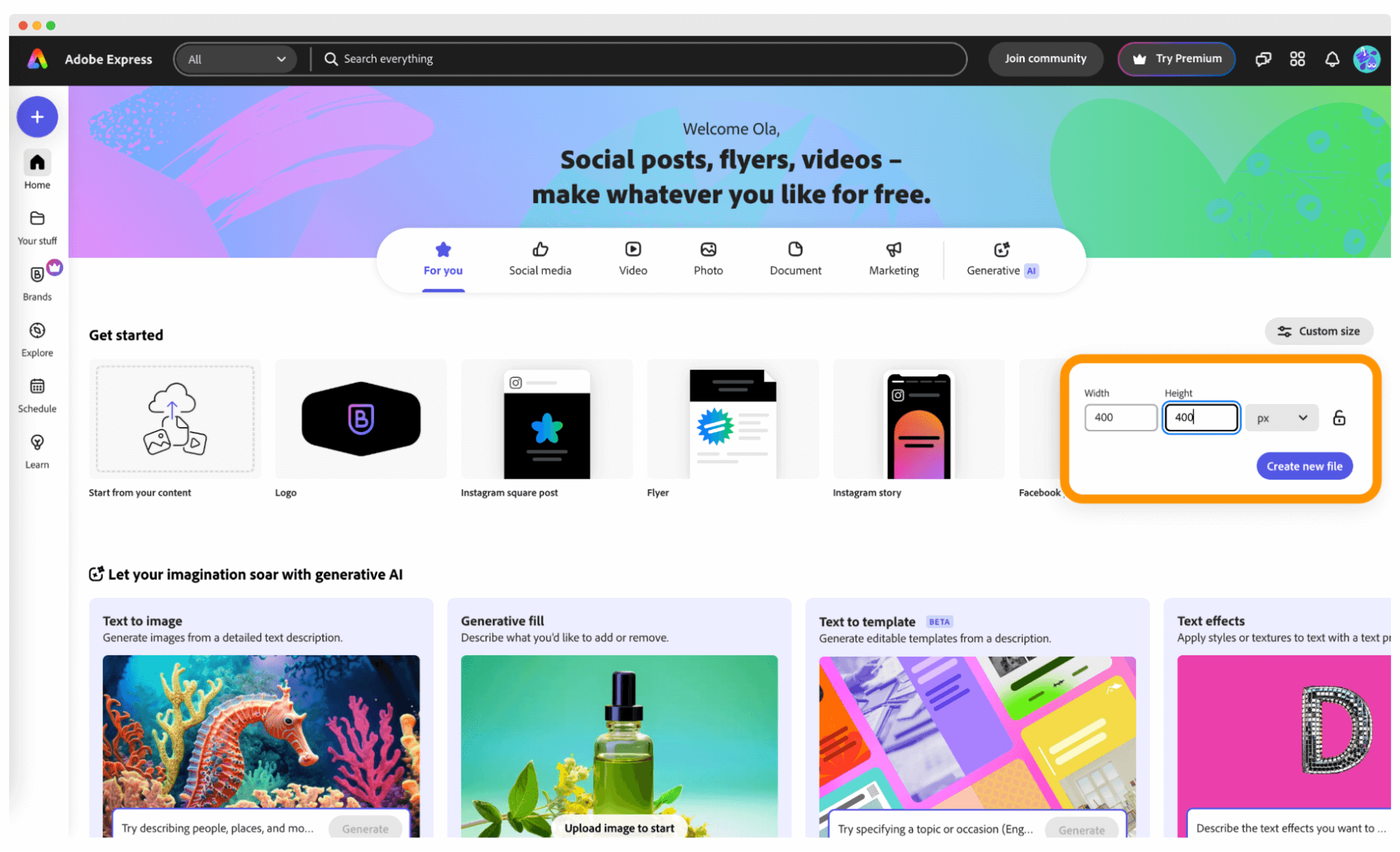 Creating a custom design in Adobe Express to create badge. Creating a custom design in Adobe Express to create badge.