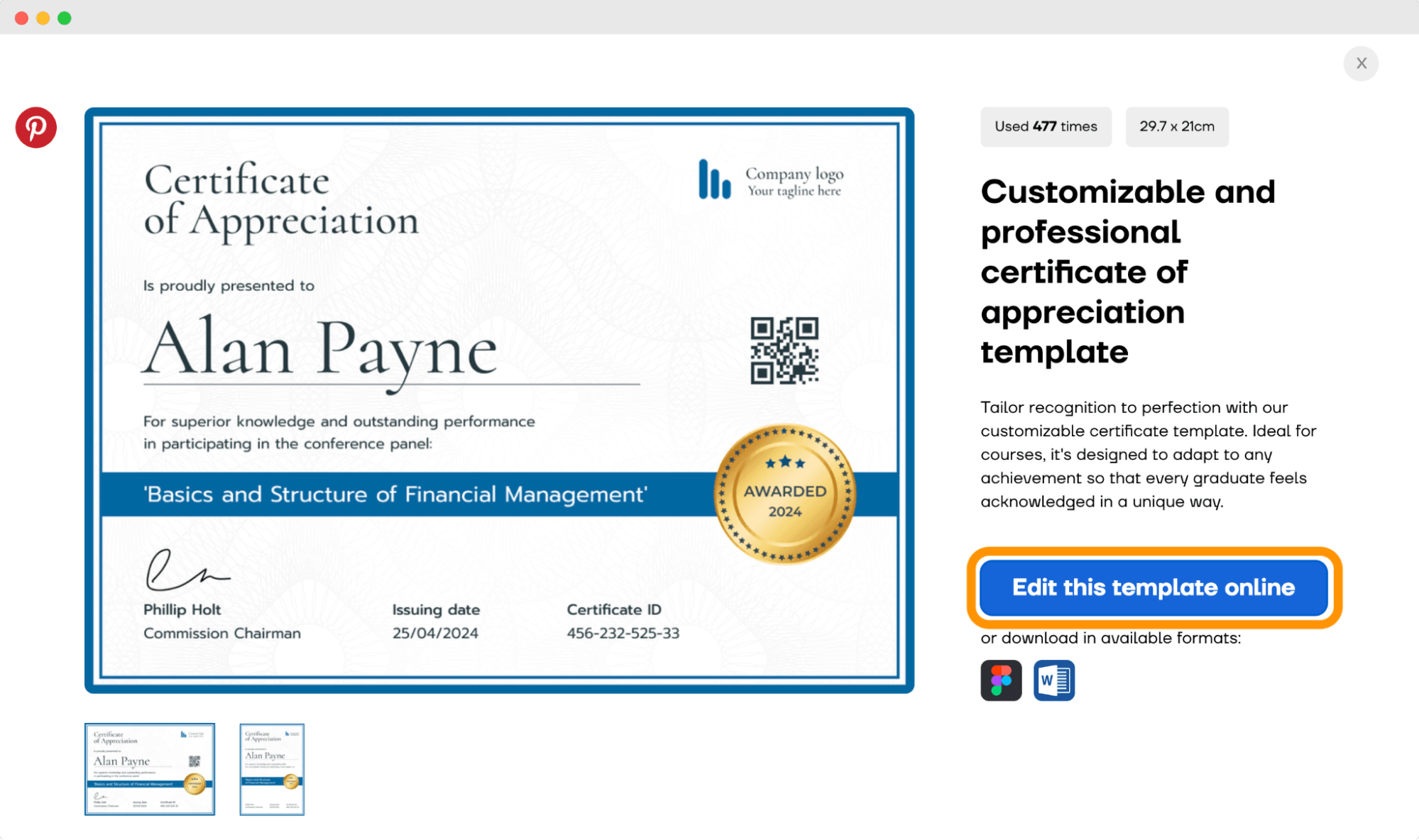The button to edit this template online to start to make certificate of appreciation. The button to edit this template online to start to make certificate of appreciation.