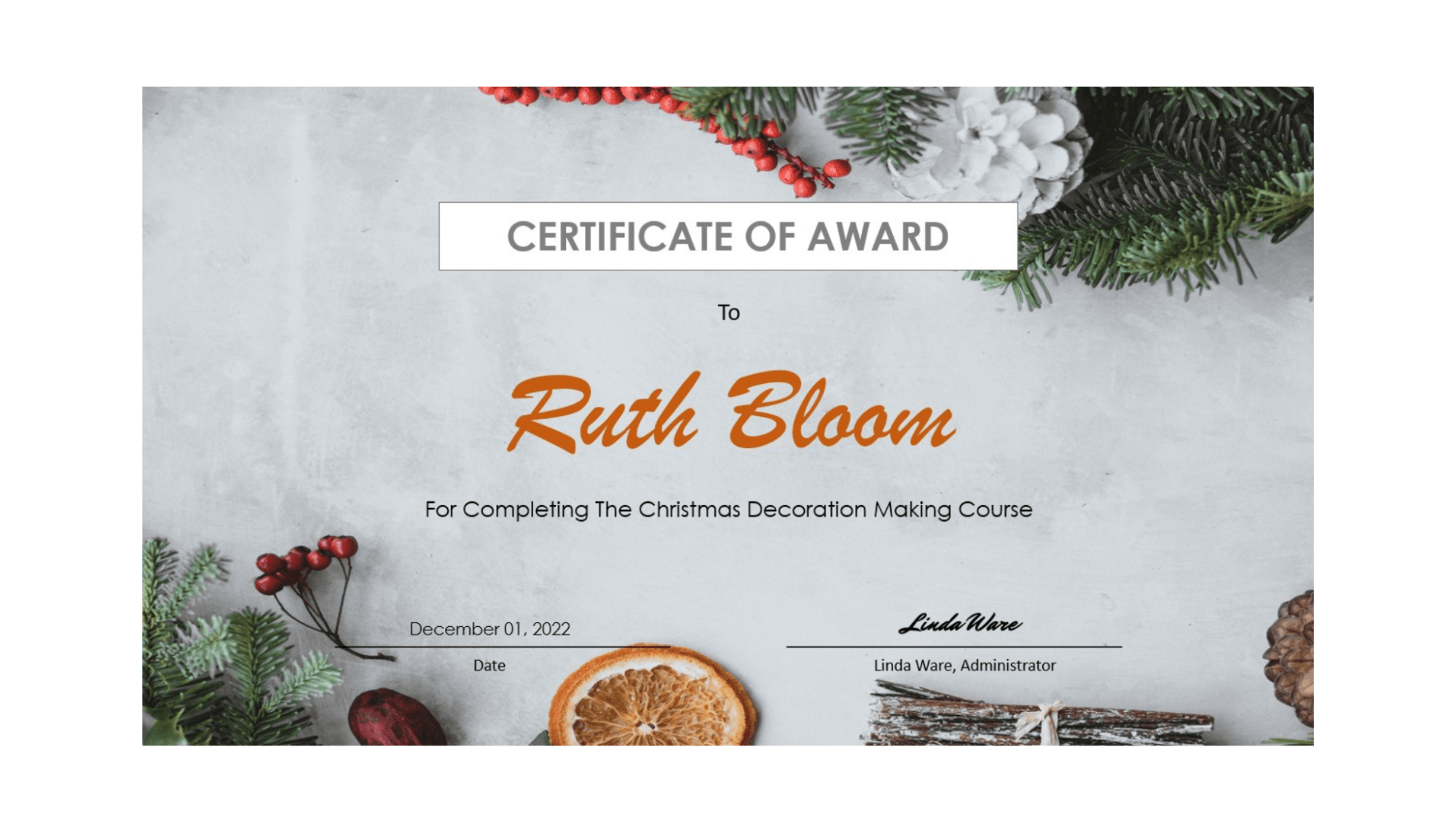 Adding elements to certificate of award in PowerPoint. Adding elements to certificate of award in PowerPoint.