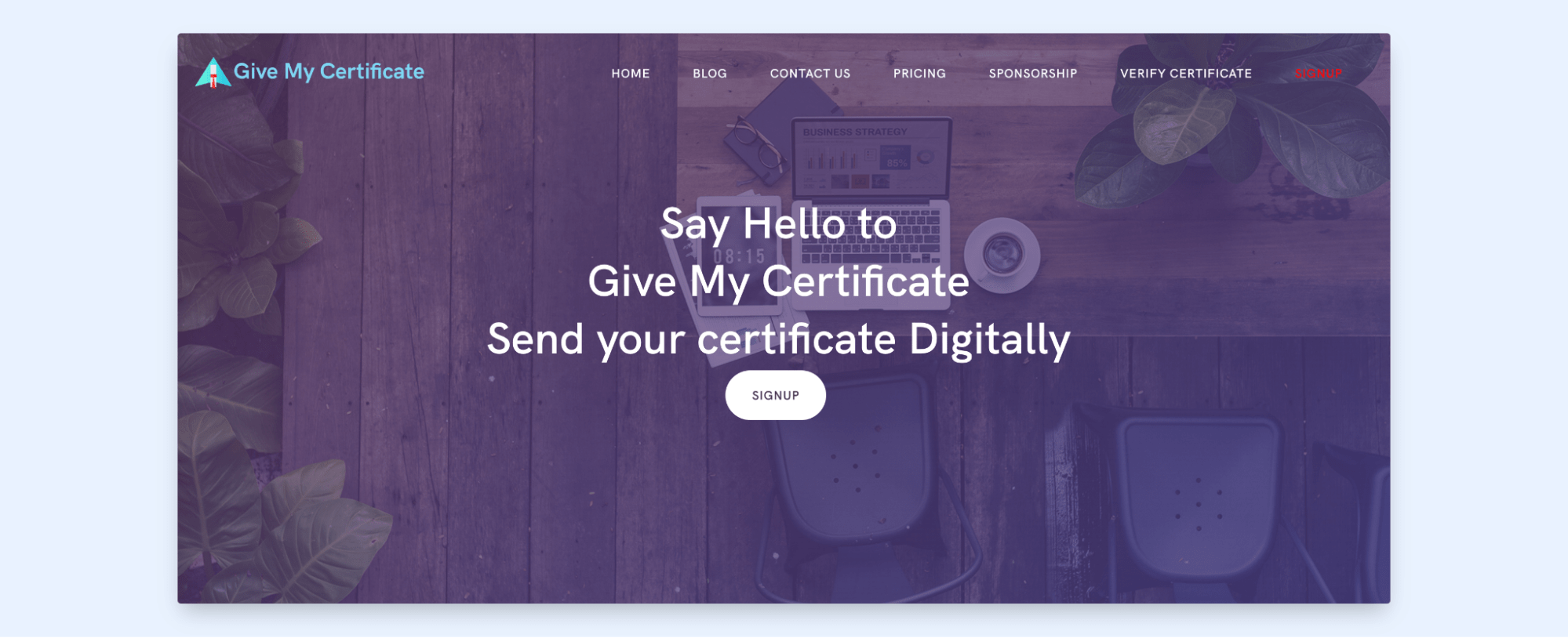 Give My Certificate as one of the best digital certificates maker to reward students and employees.