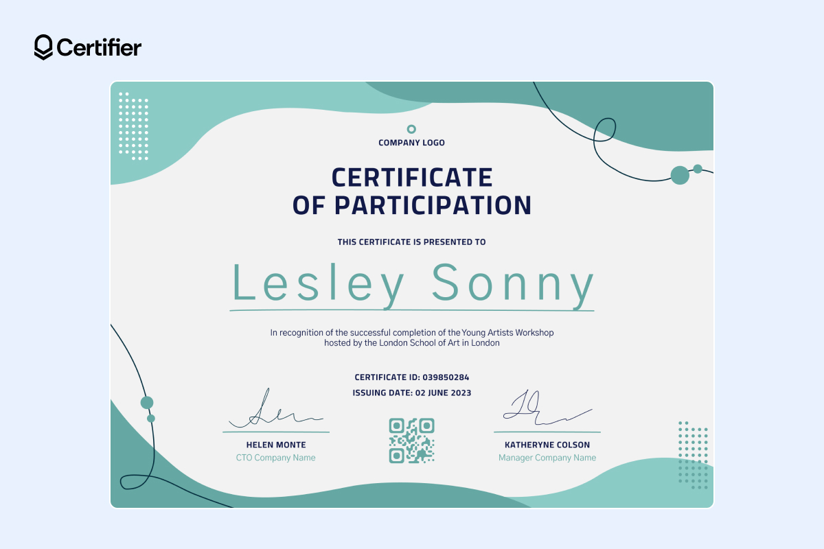 Certificate of participation template for sport events Certificate of participation template for sport events