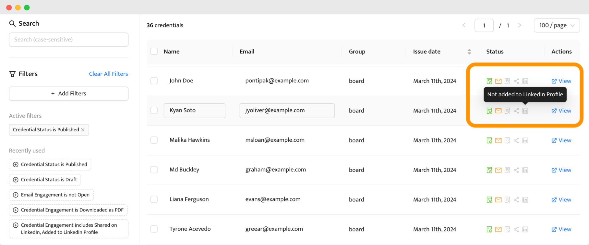 Digital badges status to check via the Certifier digital badge platform. Digital badges status to check via the Certifier digital badge platform.