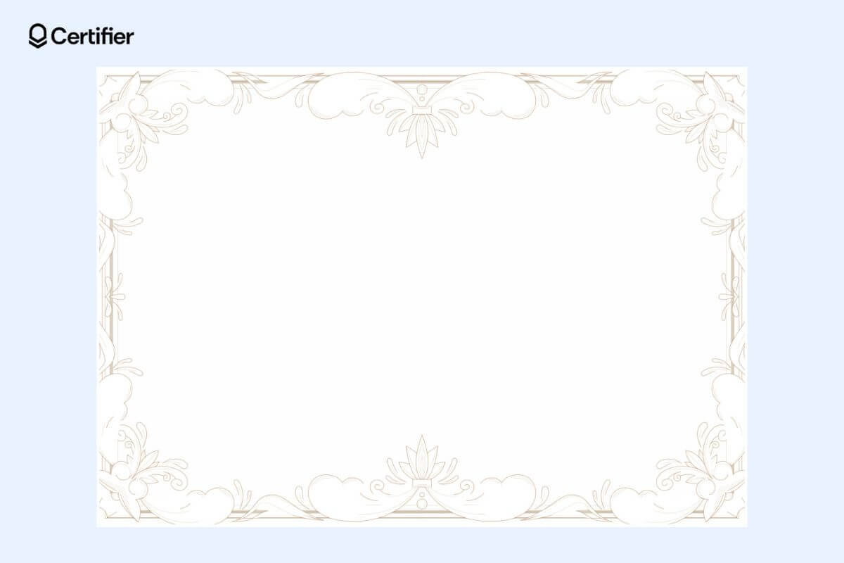 A clean certificate border template featuring minimalist design elements, suitable for modern certificate border applications. A clean certificate border template featuring minimalist design elements, suitable for modern certificate border applications.
