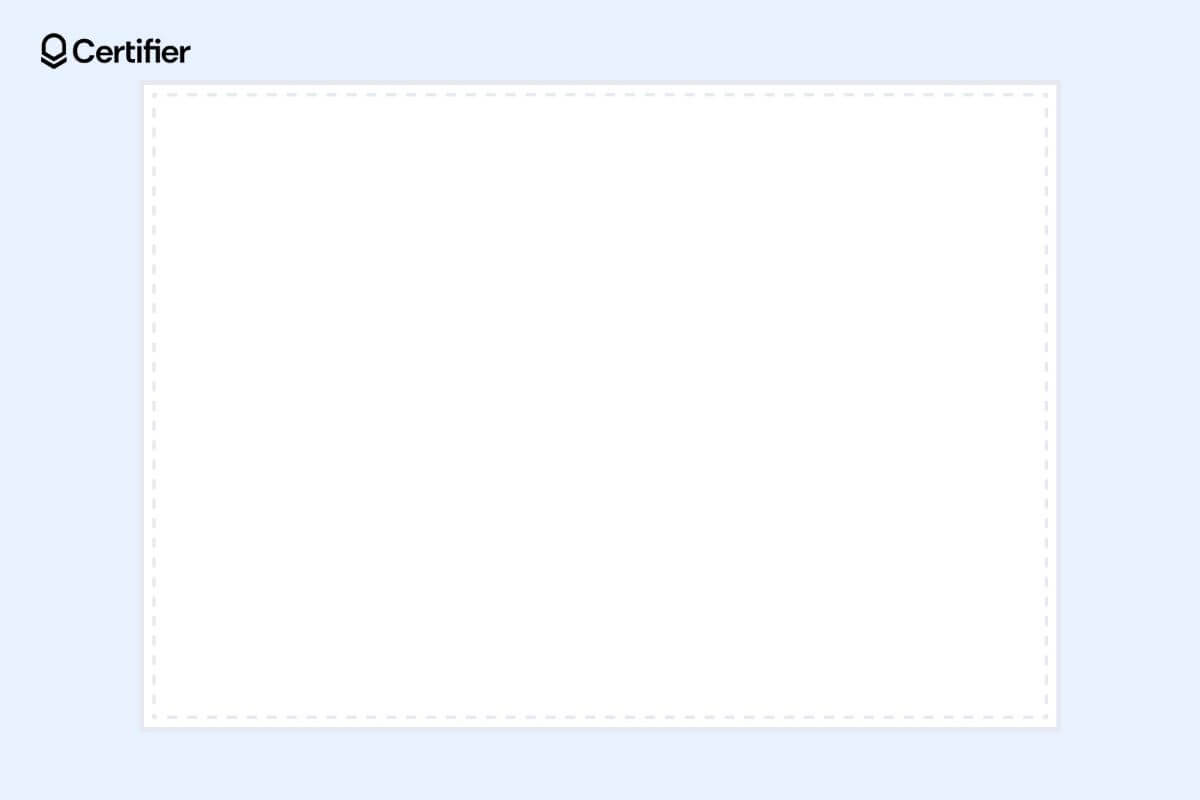 Blank certificate border with dotted line patterns. Blank certificate border with dotted line patterns.