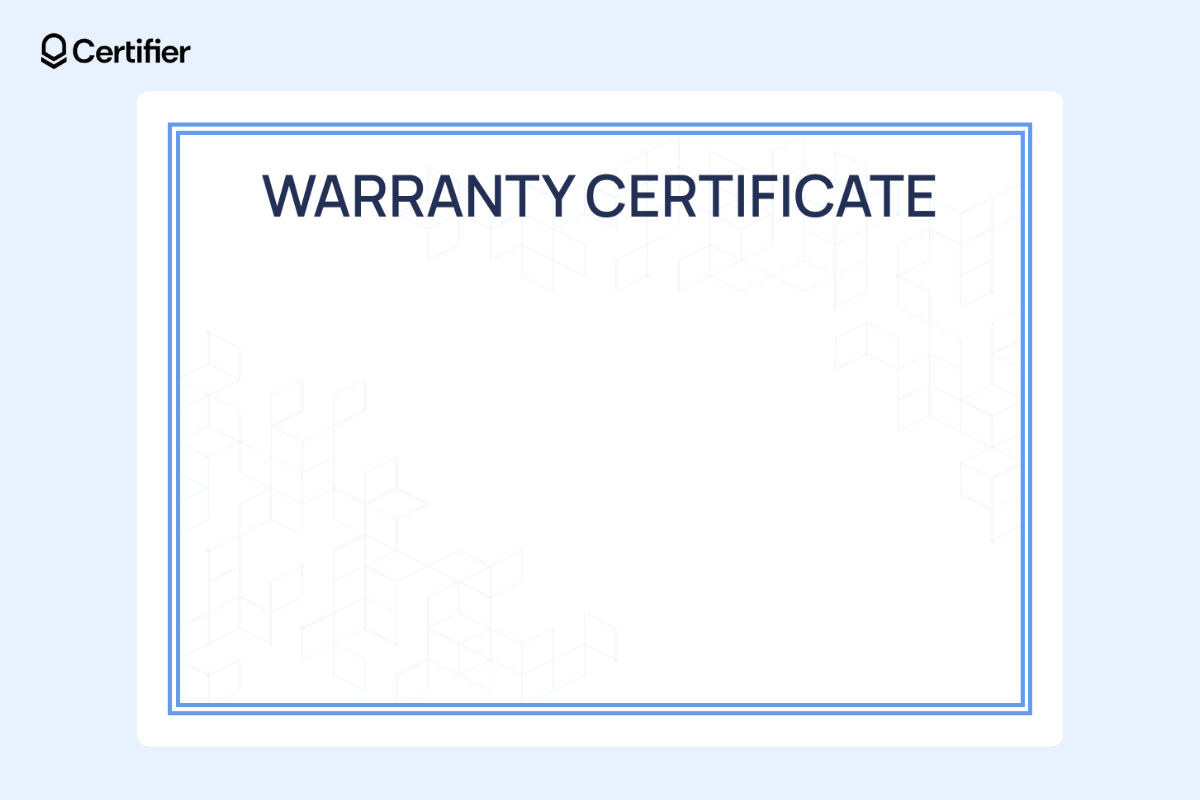 Certificate background template free download with a light grey pattern of geometric cubes on a white background. Certificate background template free download with a light grey pattern of geometric cubes on a white background.