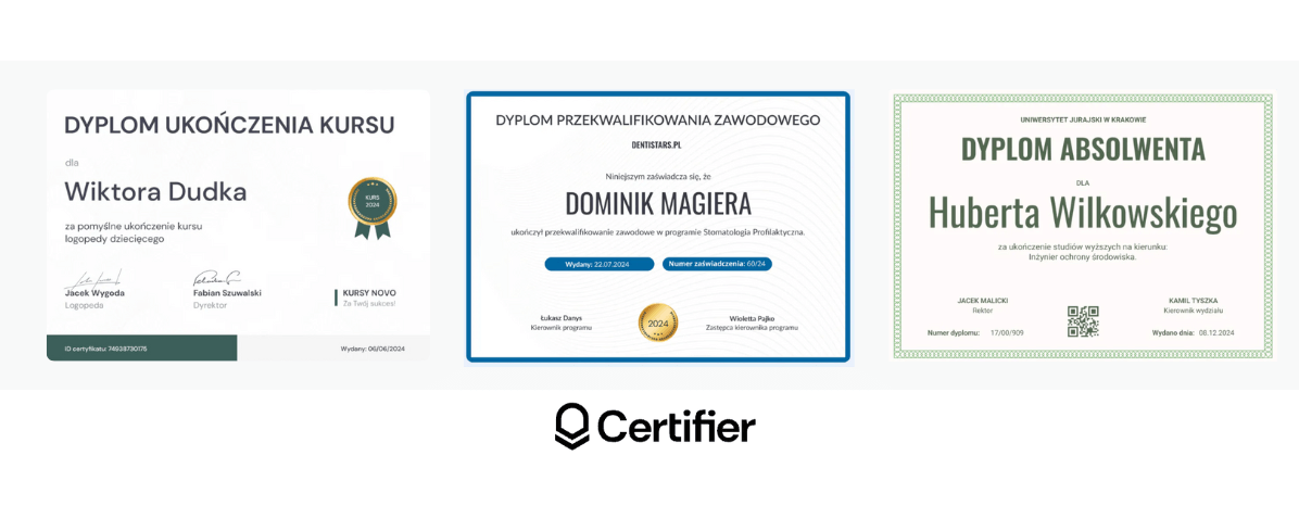Szablony dyplomów do pobrania. Szablony dyplomów do pobrania.