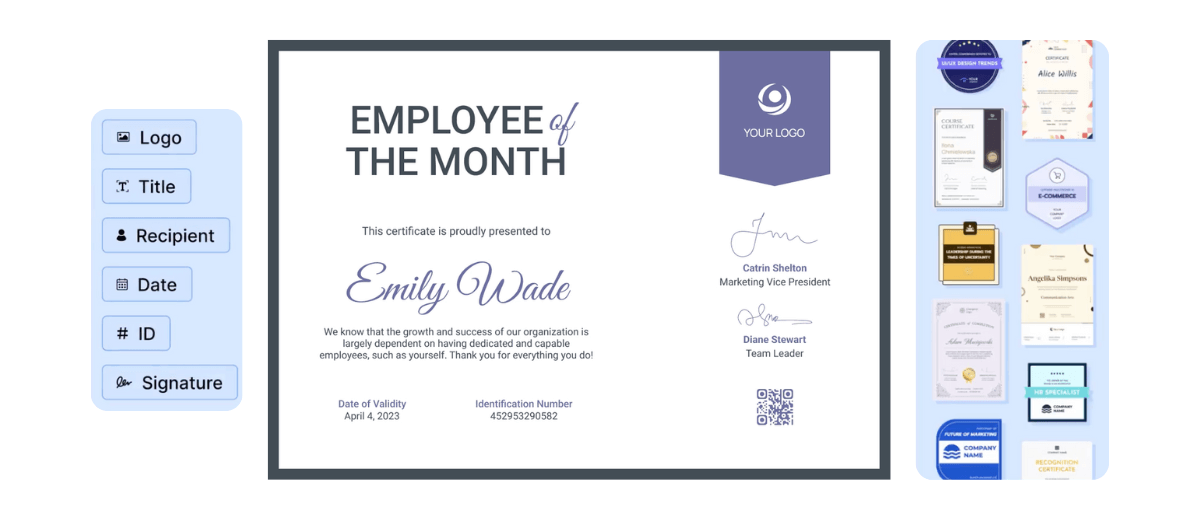Certifier editor to create certificates for corporate trainings. Certifier editor to create certificates for corporate trainings.