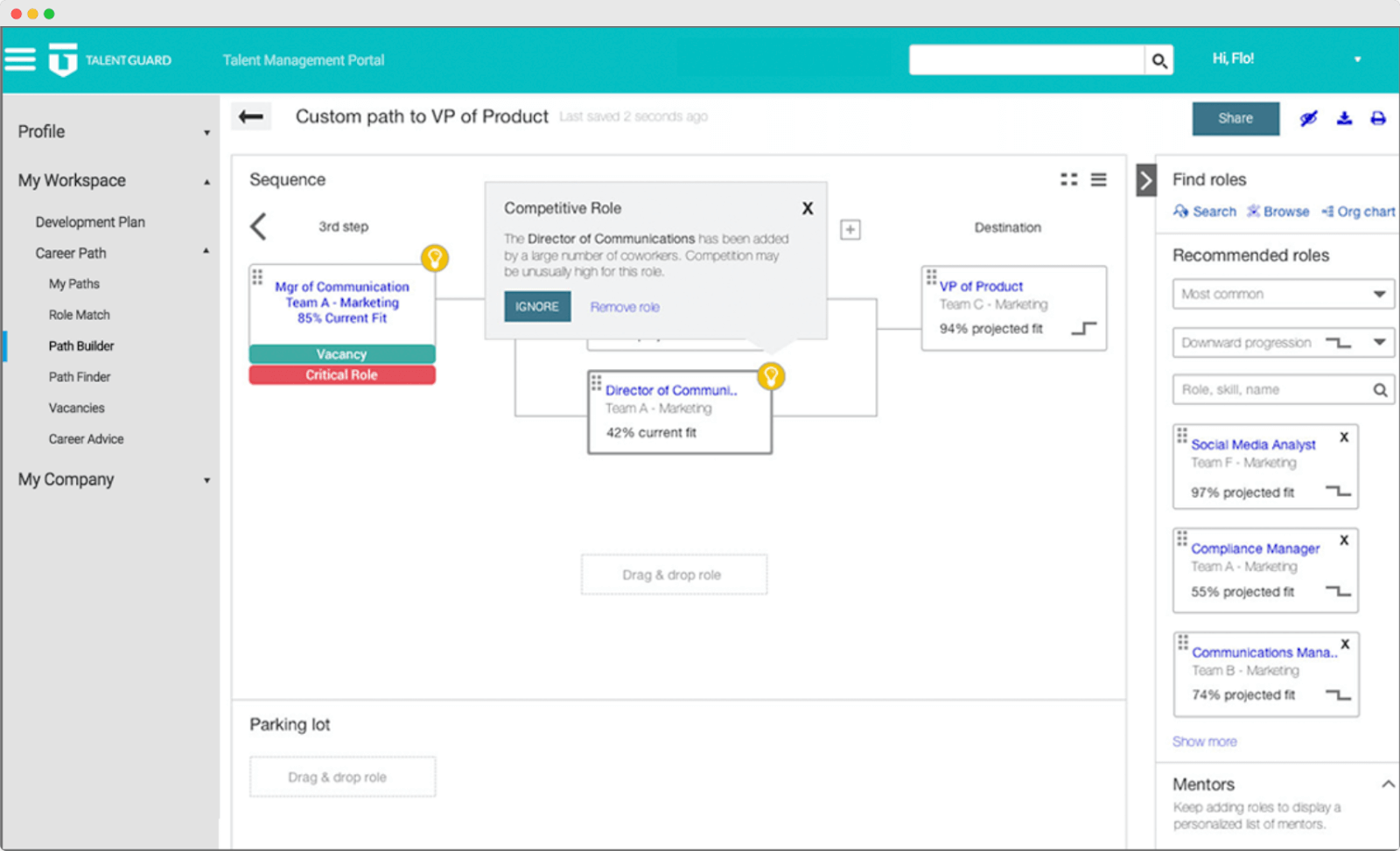 TalentGuard professional certification management software dashboard. TalentGuard professional certification management software dashboard.