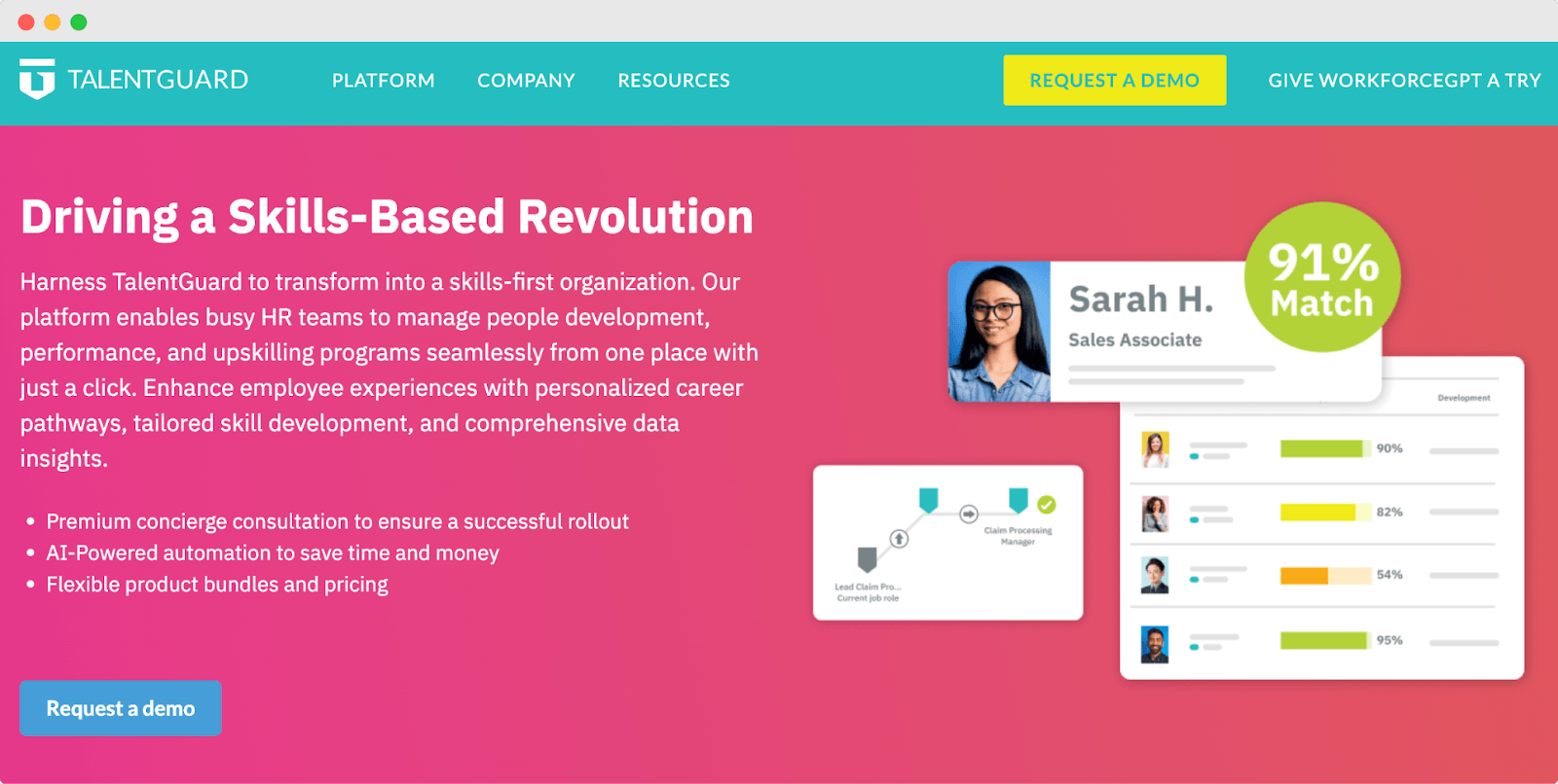 TalentGuard certification management software homepage. TalentGuard certification management software homepage.