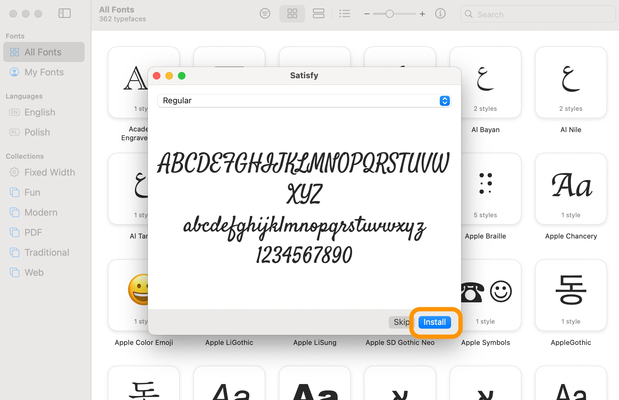Instruction on how to install a signature font from Google Fonts. Instruction on how to install a signature font from Google Fonts.