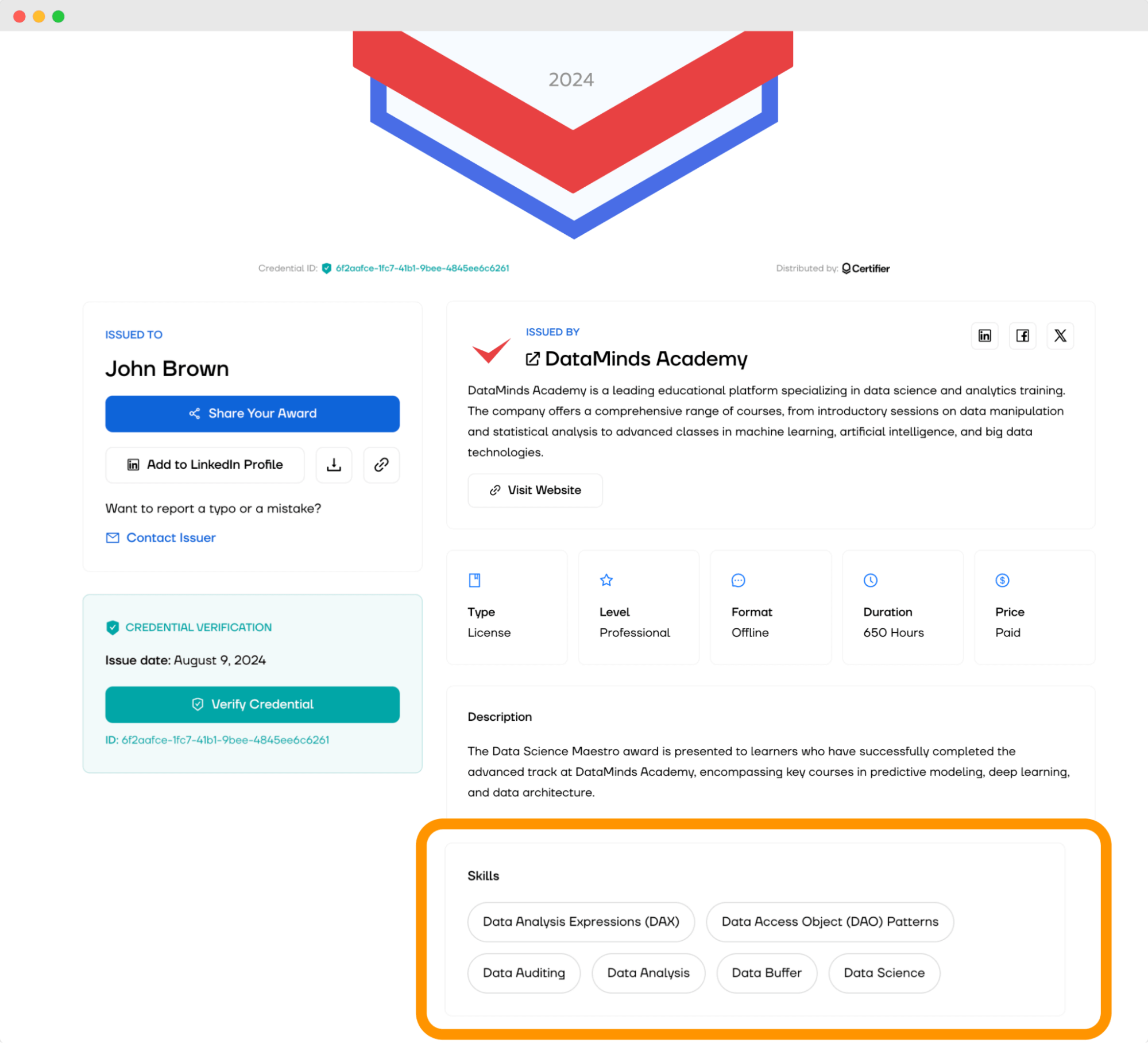 A digital wallet with various skills related to data analysis, representing professional digital badges for leadership skills and data science expertise. A digital wallet with various skills related to data analysis, representing professional digital badges for leadership skills and data science expertise.