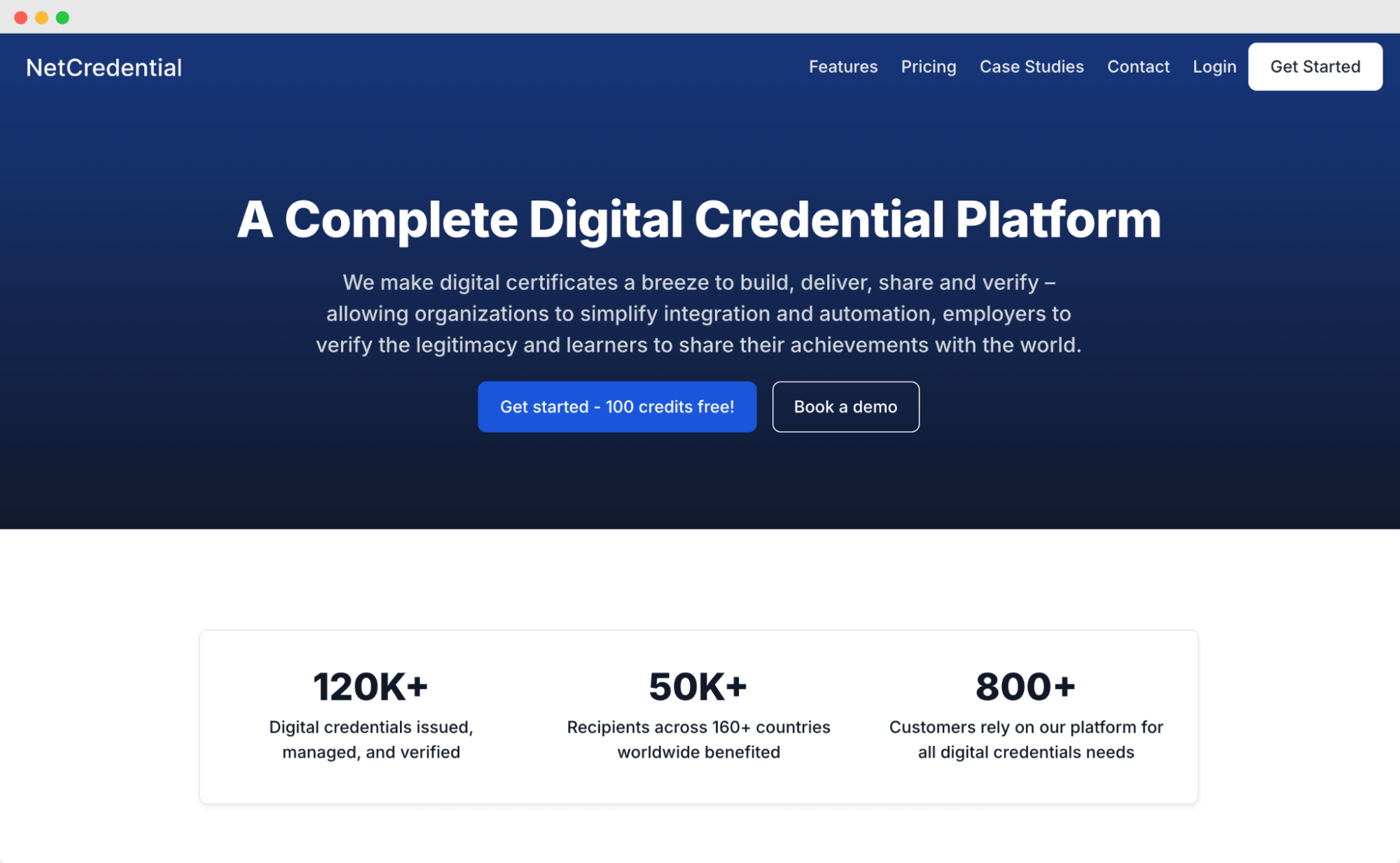 NetCredential's platform advertises its complete digital credentialing services, positioning itself as an Accredible alternative with a competitive pricing model and advanced features for educational institutions. NetCredential's platform advertises its complete digital credentialing services, positioning itself as an Accredible alternative with a competitive pricing model and advanced features for educational institutions.