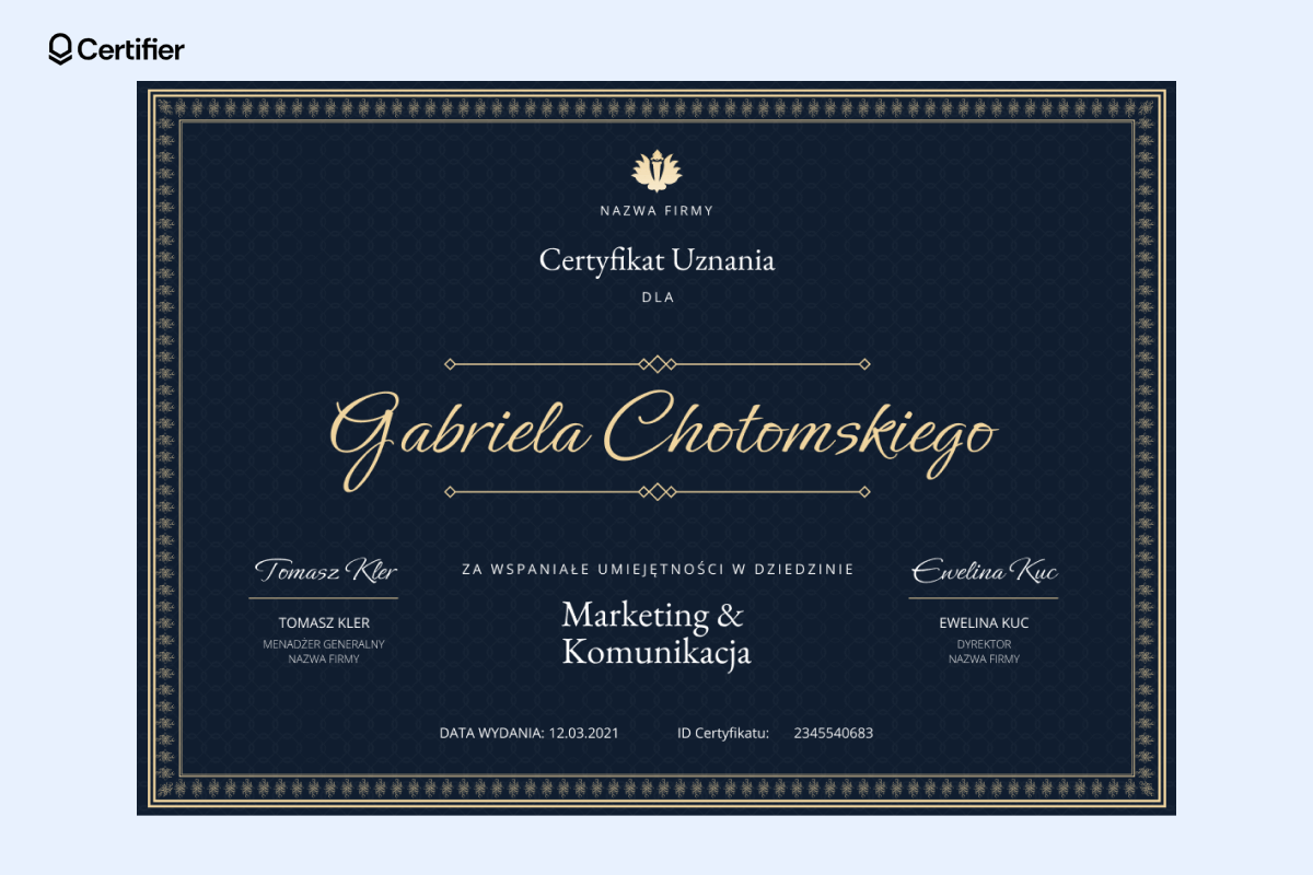 Majestatyczny szablon do druku. Majestatyczny szablon do druku.