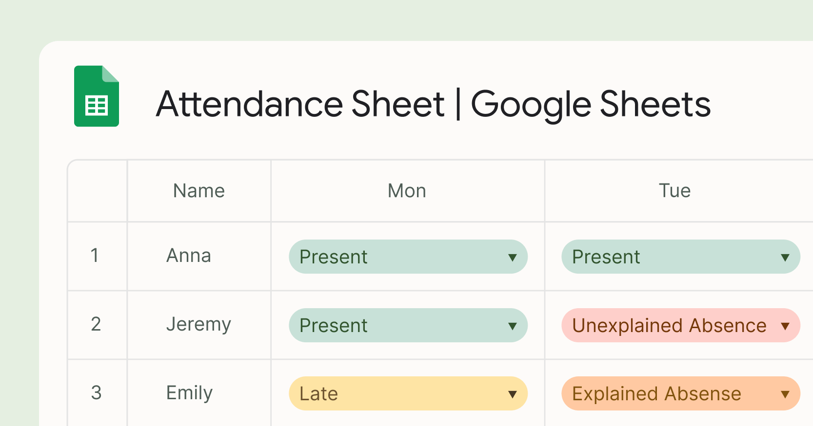 How to Make an Attendance Sheet in Google Sheets?