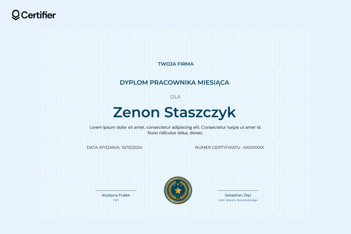 Prosty i przejrzysty dyplom. Prosty i przejrzysty dyplom.