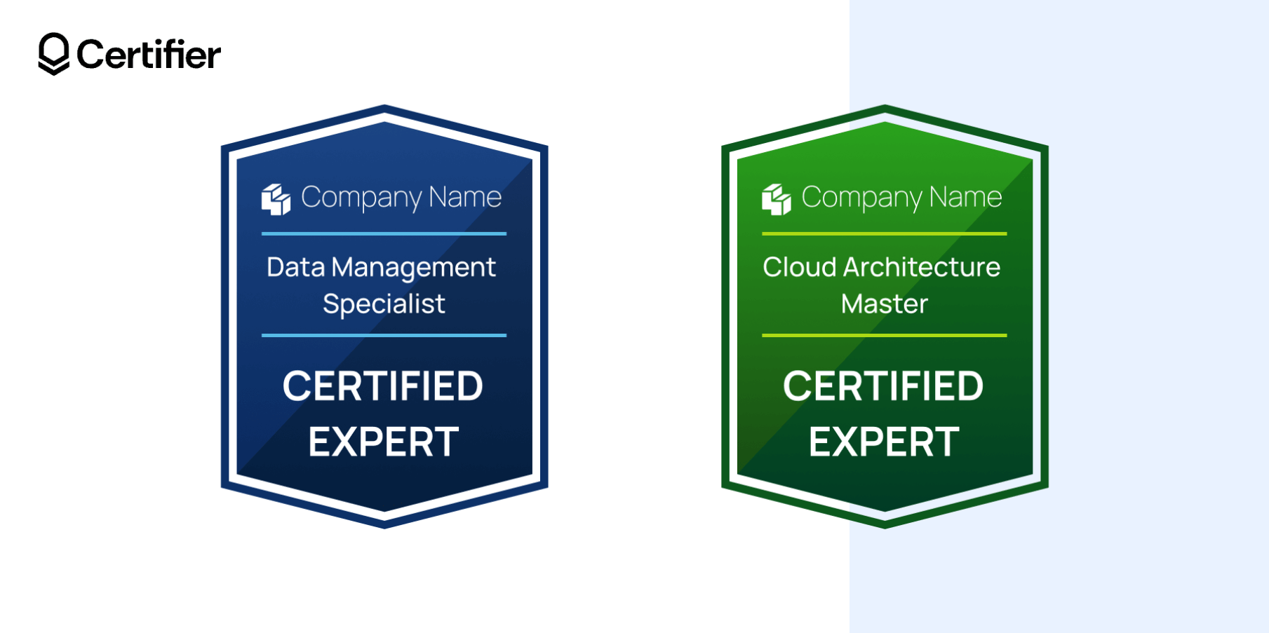 LinkedIn profile badge examples in blue and green in Data Management and Cloud Architecture. LinkedIn profile badge examples in blue and green in Data Management and Cloud Architecture.