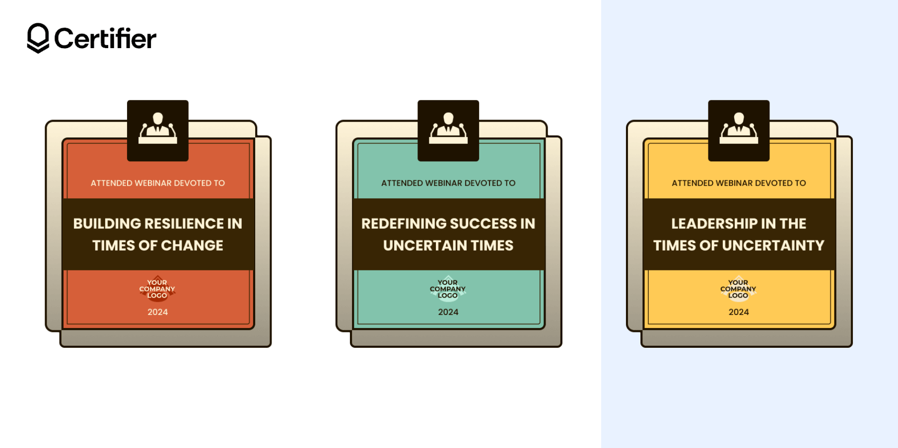 A multi-layered badge format devoted to leadership webinars, fitting for template badge Word purposes. A multi-layered badge format devoted to leadership webinars, fitting for template badge Word purposes.