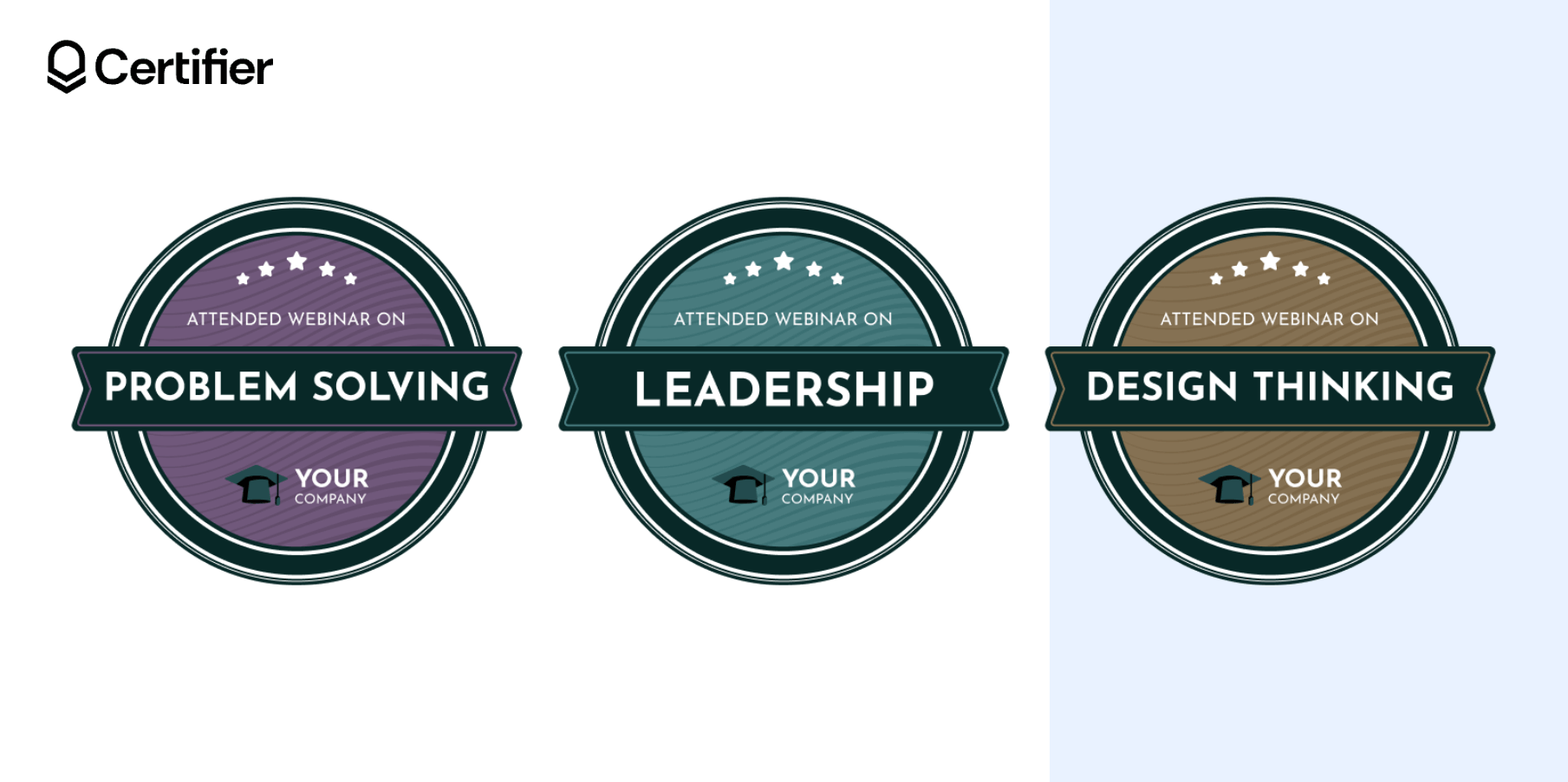 A circular badge highlighting a webinar on problem-solving, suitable for a badge template Word project. A circular badge highlighting a webinar on problem-solving, suitable for a badge template Word project.