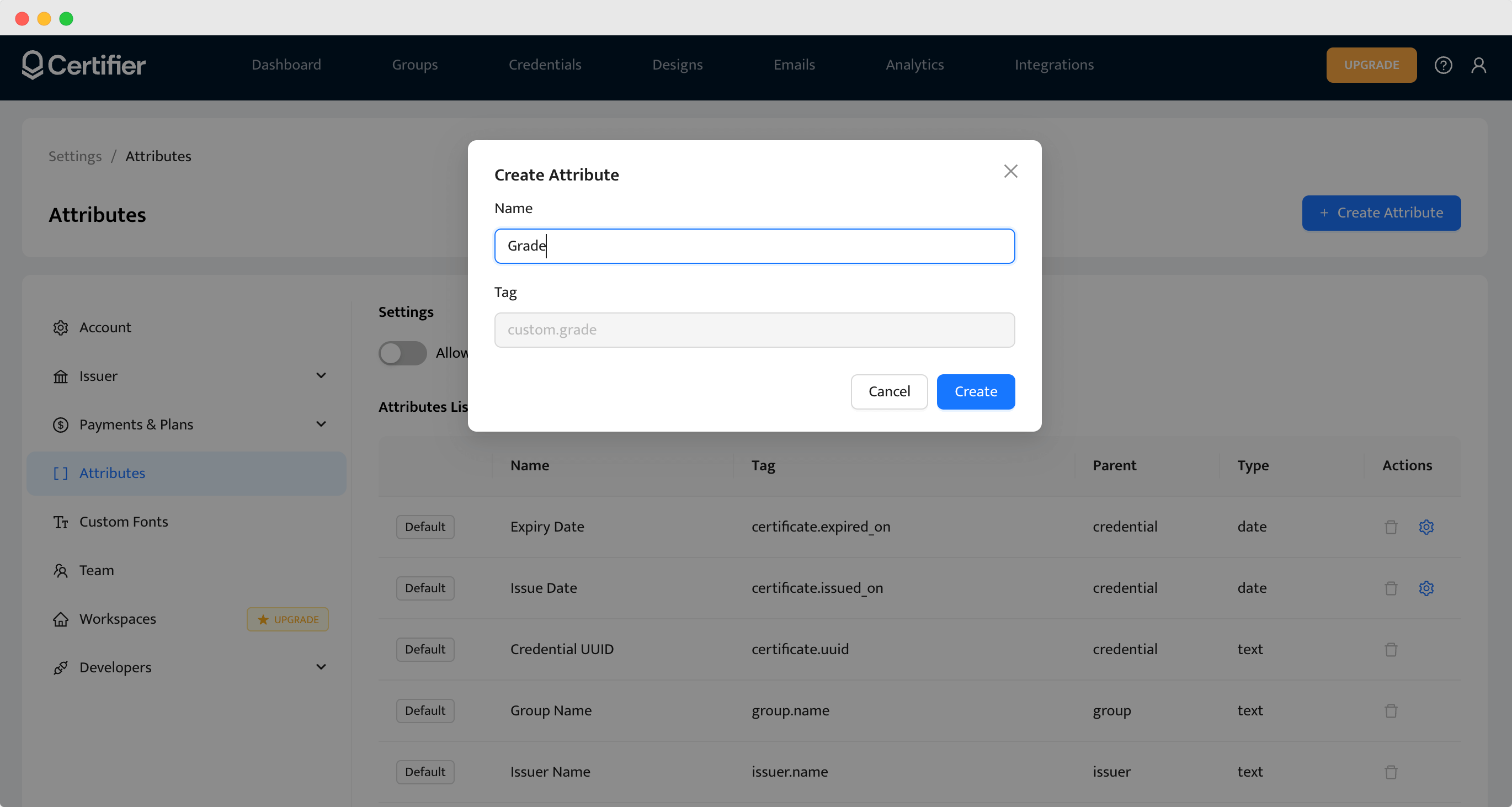 The process of custom dynamic attribute's creation. The process of custom dynamic attribute's creation.