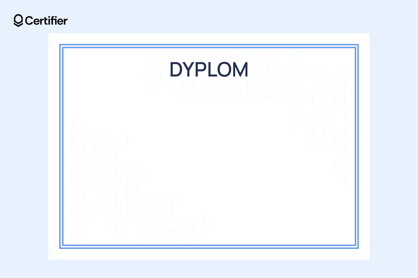Darmowy szablon tła do dyplomu z jasnoszarym wzorem geometrycznych kostek na białym tle. Darmowy szablon tła do dyplomu z jasnoszarym wzorem geometrycznych kostek na białym tle.