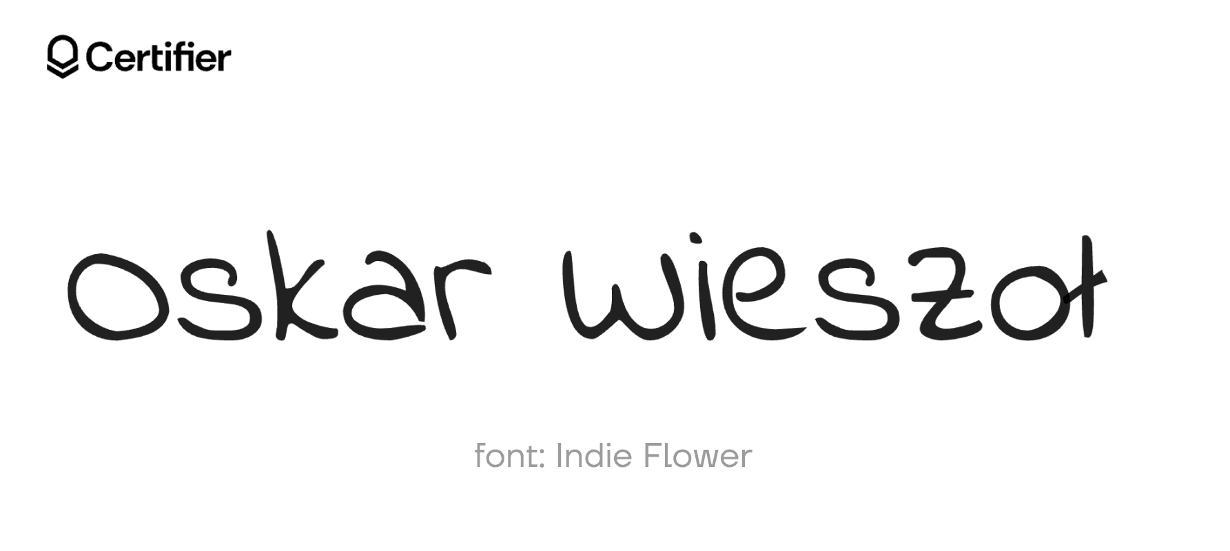 Zabawny i swobodny tekst w Indie Flower, idealny jako czcionka odręczna. Zabawny i swobodny tekst w Indie Flower, idealny jako czcionka odręczna.
