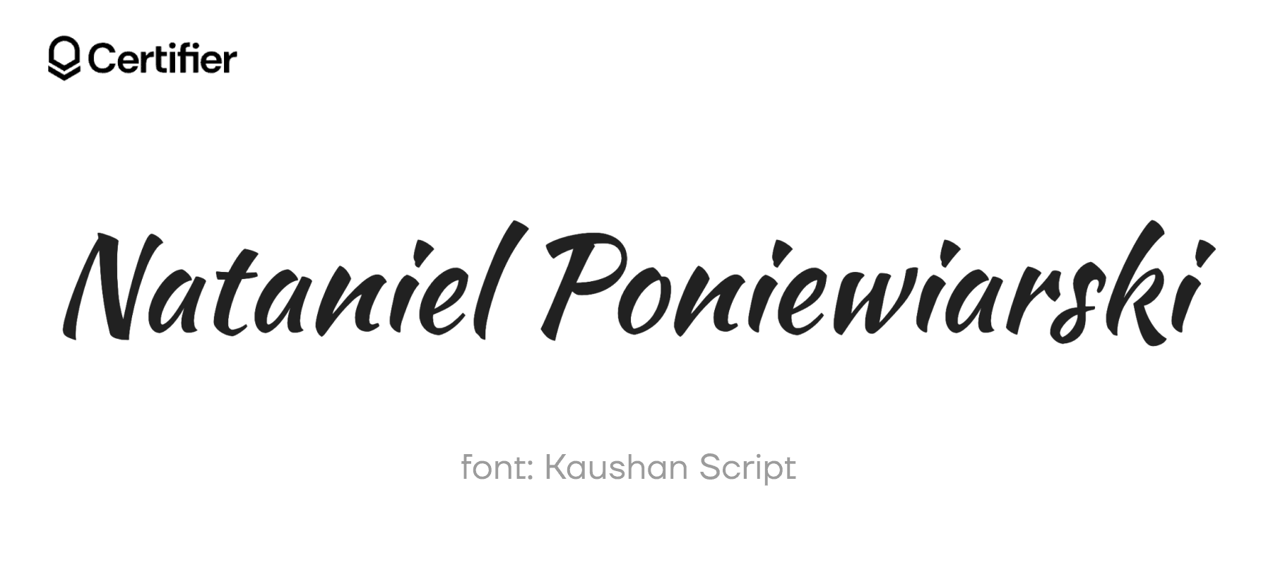 Stylowy tekst w Kaushan Script, znanej czcionce pisanej word idealnej do podpisów. Stylowy tekst w Kaushan Script, znanej czcionce pisanej word idealnej do podpisów.