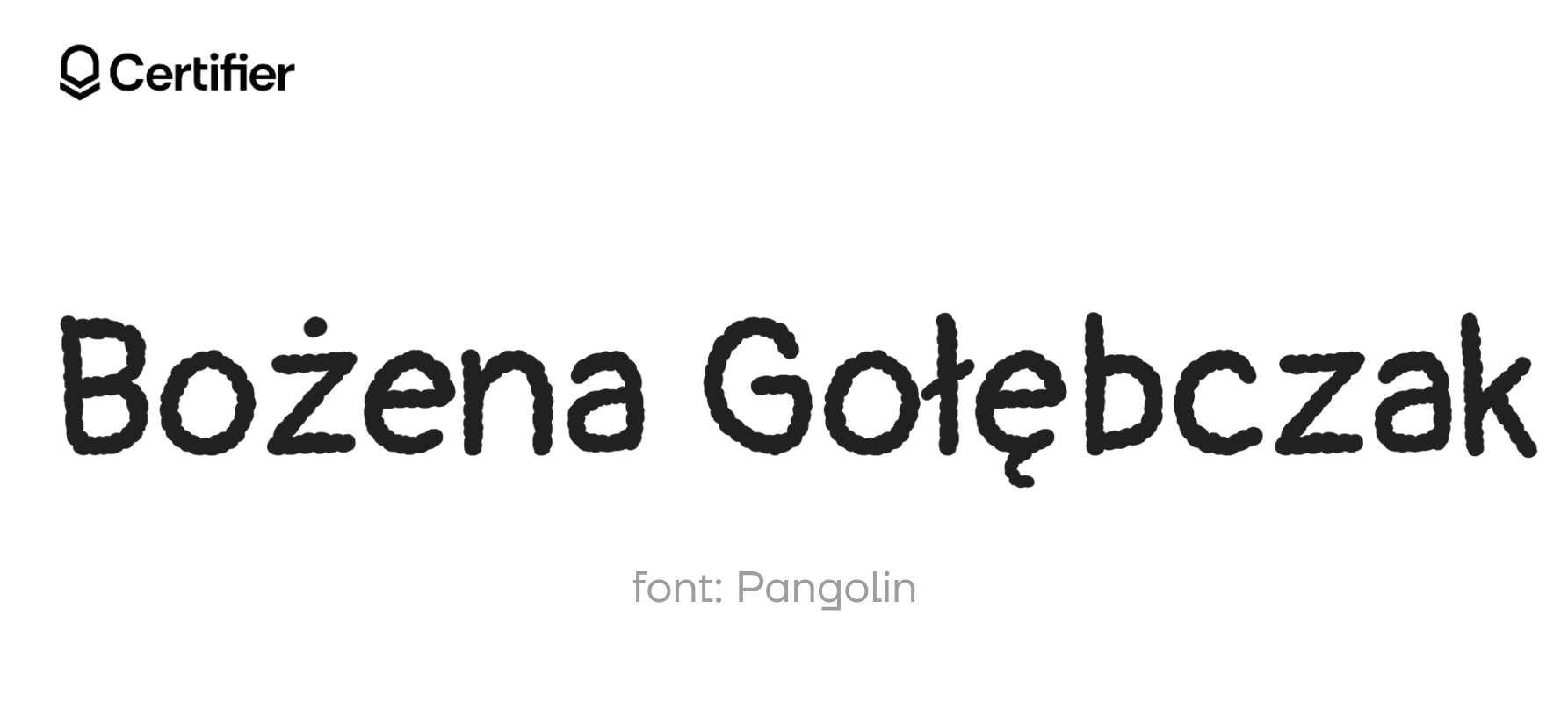 Odręczna czcionka Pangolin, wyróżniająca się na cyfrowych dokumentach jako font jak ręczne pismo. Odręczna czcionka Pangolin, wyróżniająca się na cyfrowych dokumentach jako font jak ręczne pismo.