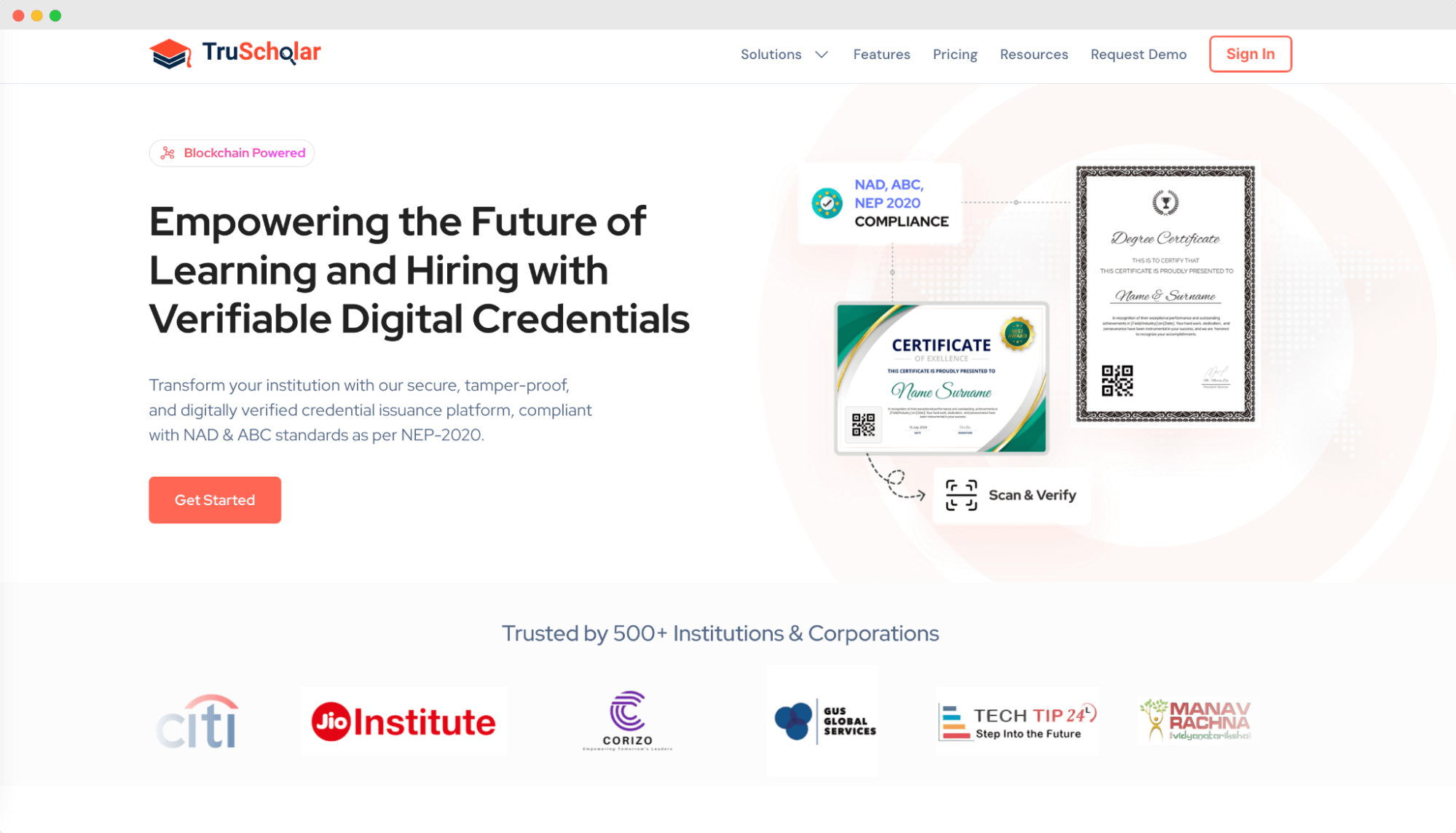 TruScholar – blockchain digital badges platform. TruScholar – blockchain digital badges platform.