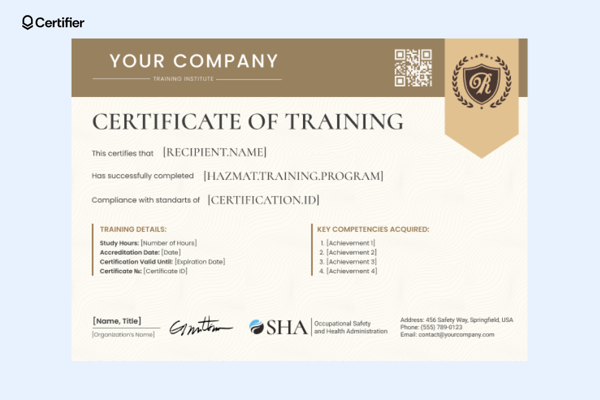 Hazmat Employee training record and certification form PDF. Hazmat Employee training record and certification form PDF.