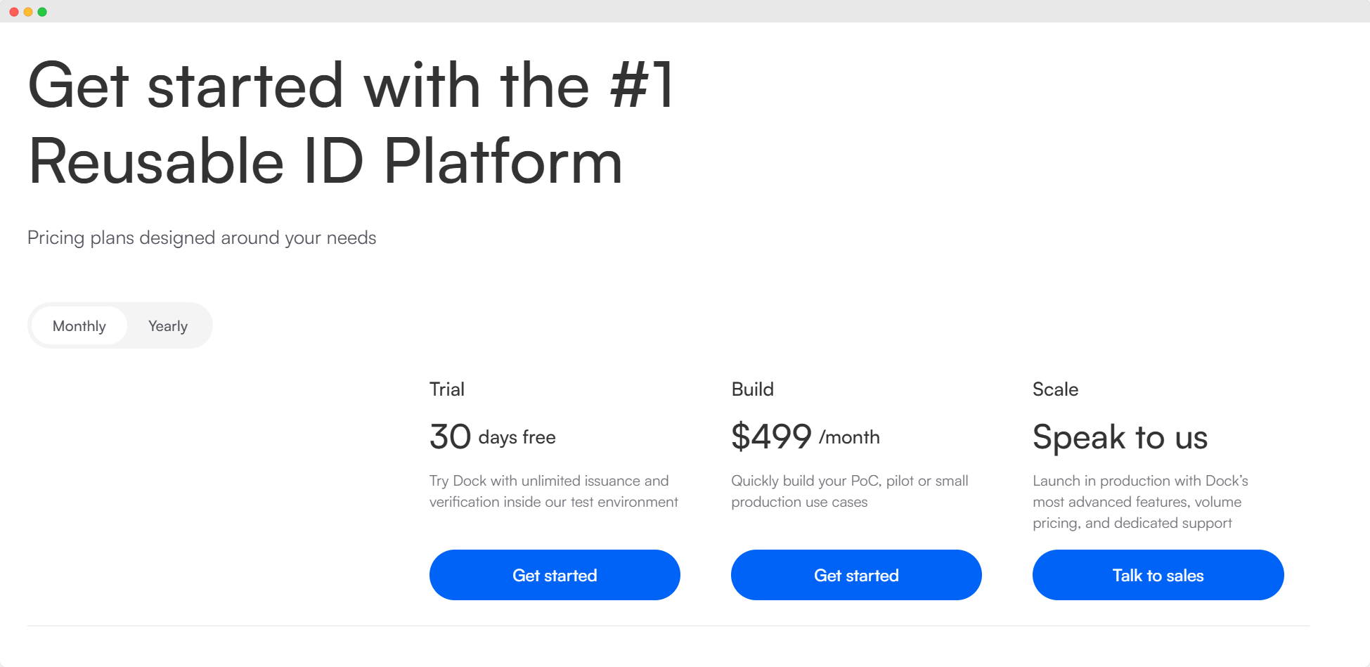 Dock Certs pricing model. Dock Certs pricing model.