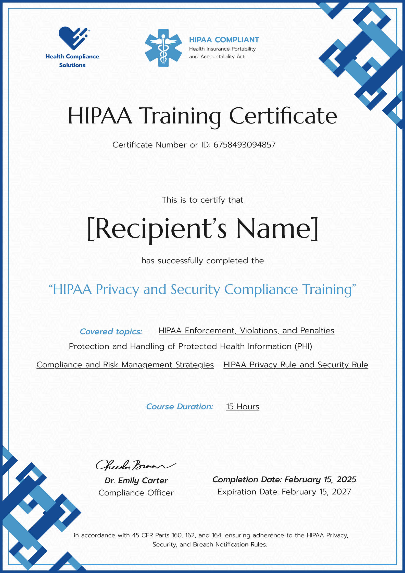 professional-and-crisp-hipaa-training-certificate-template