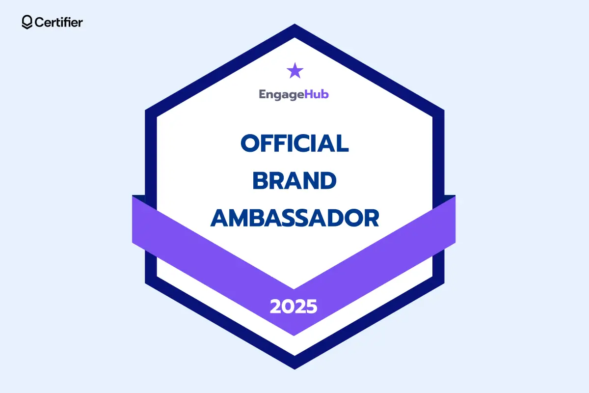 A virtual reward badge for events and brand advocates, strengthening community loyalty through a verified engagement program. A virtual reward badge for events and brand advocates, strengthening community loyalty through a verified engagement program.