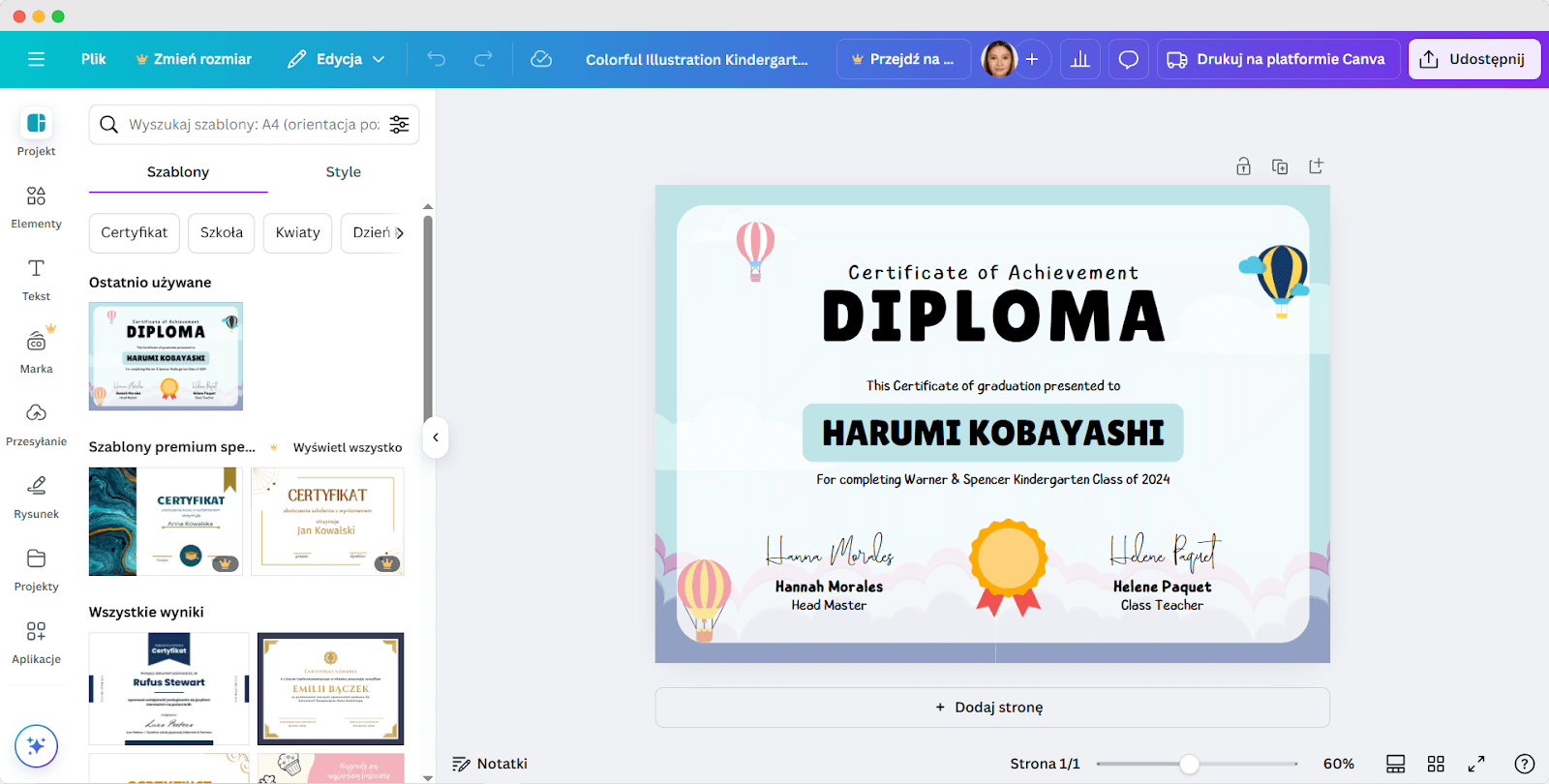 Jak zrobic dyplom w Canva - wybór szablonu do stworzenia dyplomu. Jak zrobic dyplom w Canva - wybór szablonu do stworzenia dyplomu.