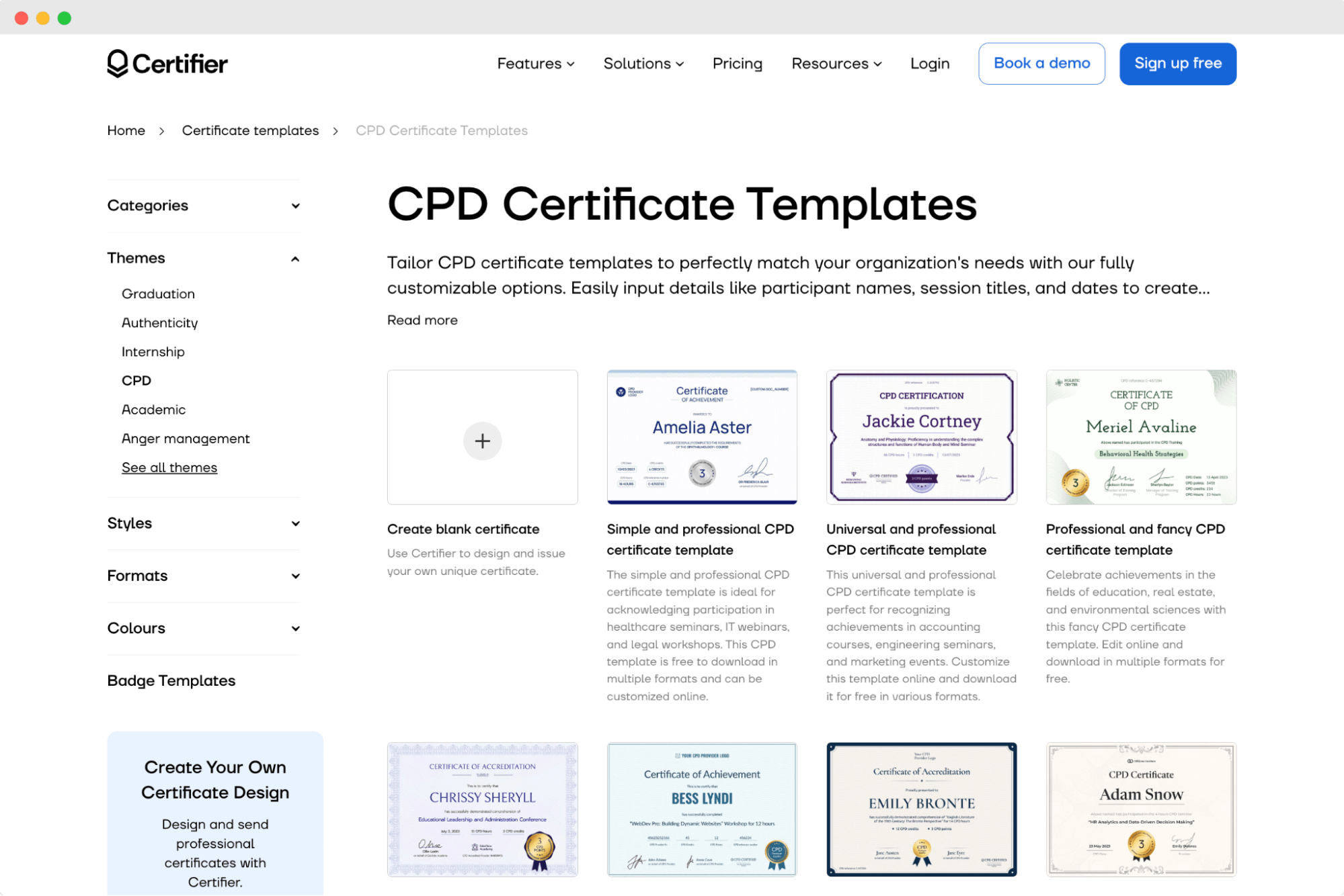 A template gallery from Certifier shows professional certificate designs for CPE-accredited courses, supporting users looking into how to get CPE accreditation or define CPE credits visually. A template gallery from Certifier shows professional certificate designs for CPE-accredited courses, supporting users looking into how to get CPE accreditation or define CPE credits visually.