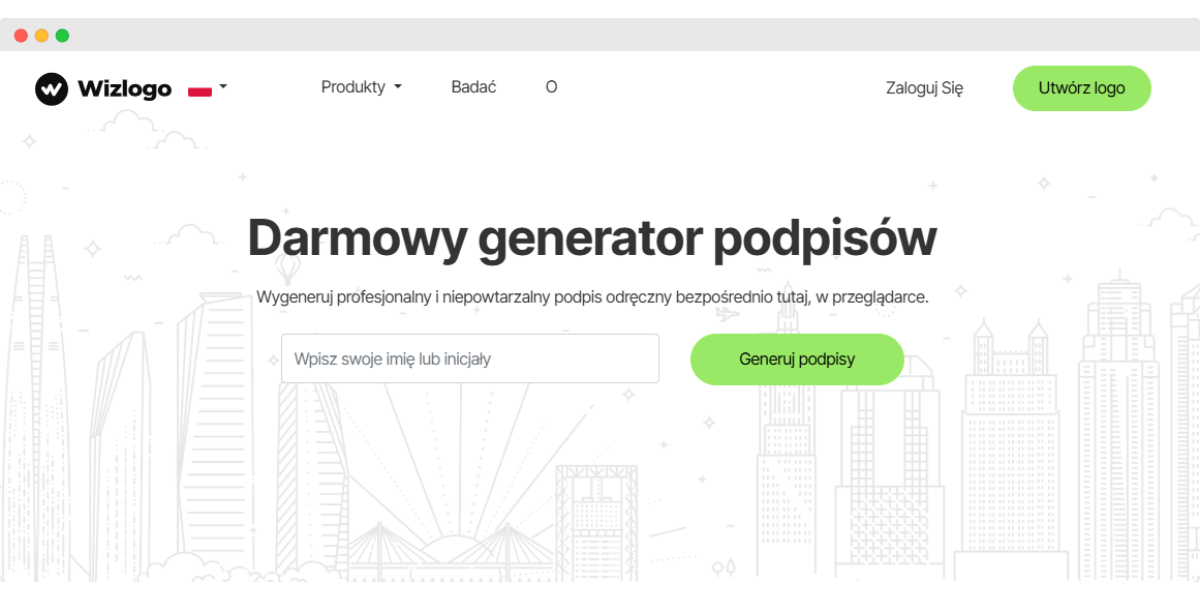 Wizlogo to intuicyjny generator podpisów online, który umożliwia stworzenie profesjonalnego, odręcznego podpisu bezpośrednio w przeglądarce. Wizlogo to intuicyjny generator podpisów online, który umożliwia stworzenie profesjonalnego, odręcznego podpisu bezpośrednio w przeglądarce.