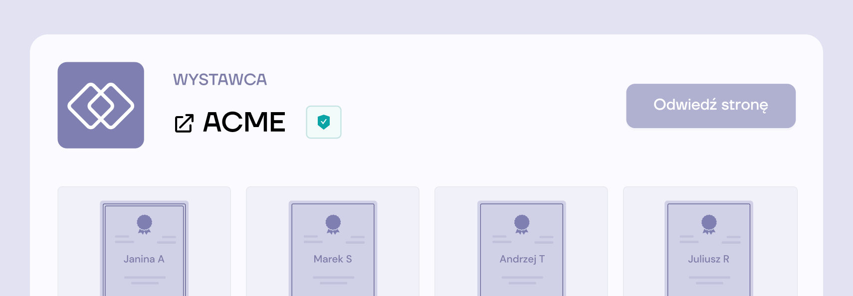 Portal poświadczeń Portal poświadczeń