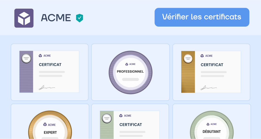 Espace certificats Espace certificats