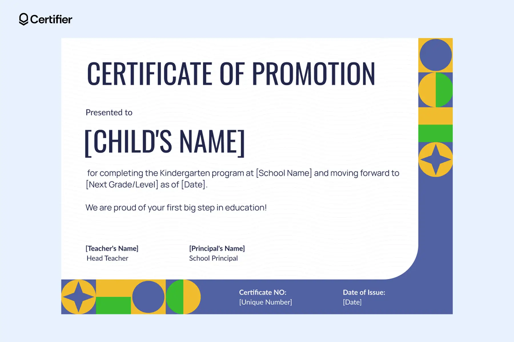Printable kindergarten promotion certificate template Word with soft colors and child-friendly design for school ceremonies. Printable kindergarten promotion certificate template Word with soft colors and child-friendly design for school ceremonies.