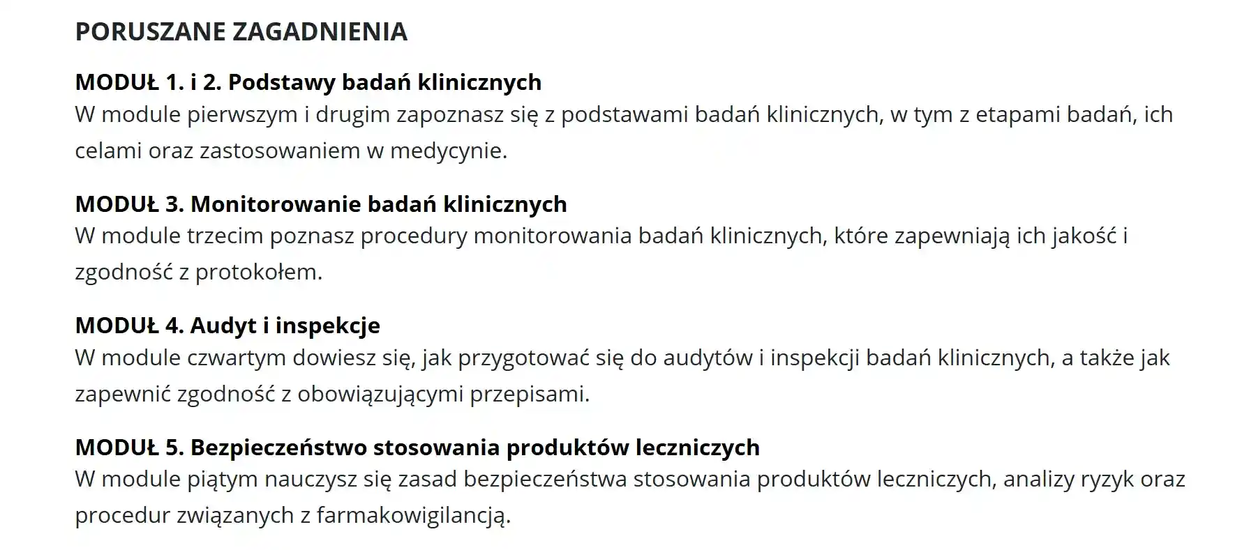 Mikropoświadczenia przykłady poruszanych zagadnień, 5 przykładowych modułów. Mikropoświadczenia przykłady poruszanych zagadnień, 5 przykładowych modułów.
