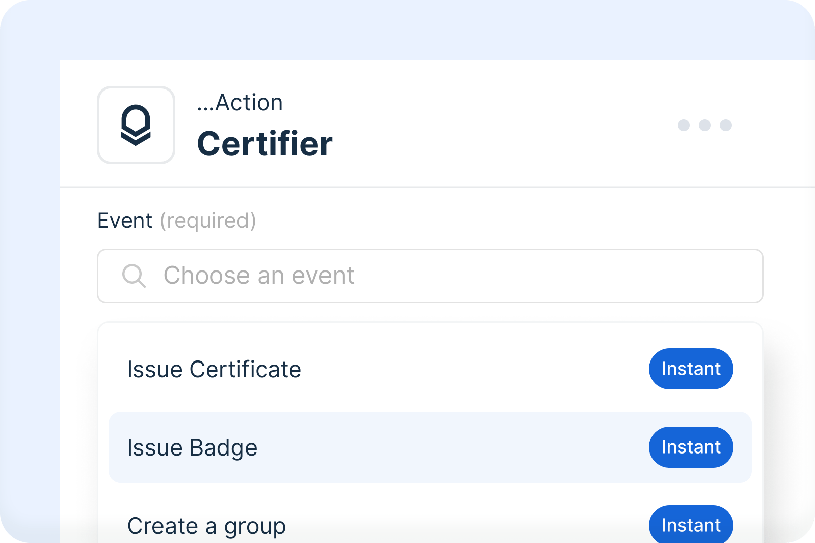Build multi-action certificate workflows