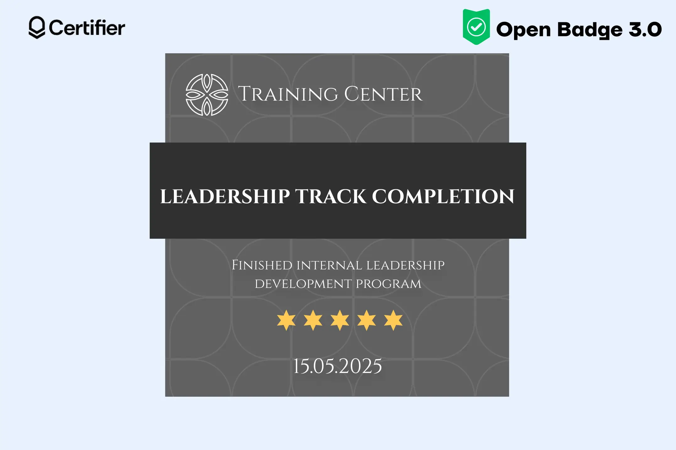 LinkedIn open badges for completion of a leadership program aligned with the open badges specification and; great for earning open badges programs. LinkedIn open badges for completion of a leadership program aligned with the open badges specification and; great for earning open badges programs.