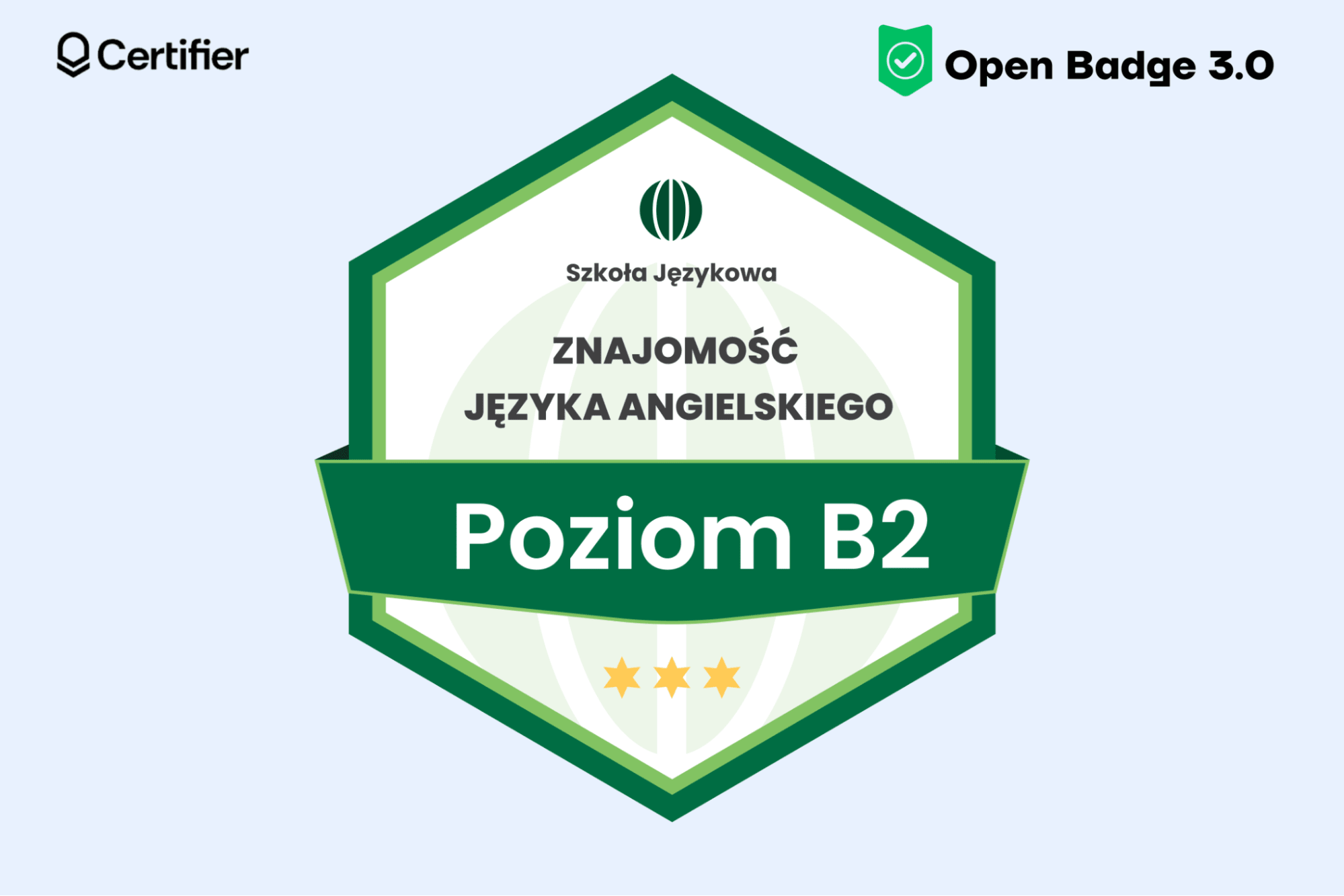 Zielona odznaka za znajomość języka angielskiego, kliknij i zobacz jak działa open badge, jak może pomóc w mapowaniu potrzeb rynkowych. Zielona odznaka za znajomość języka angielskiego, kliknij i zobacz jak działa open badge, jak może pomóc w mapowaniu potrzeb rynkowych.