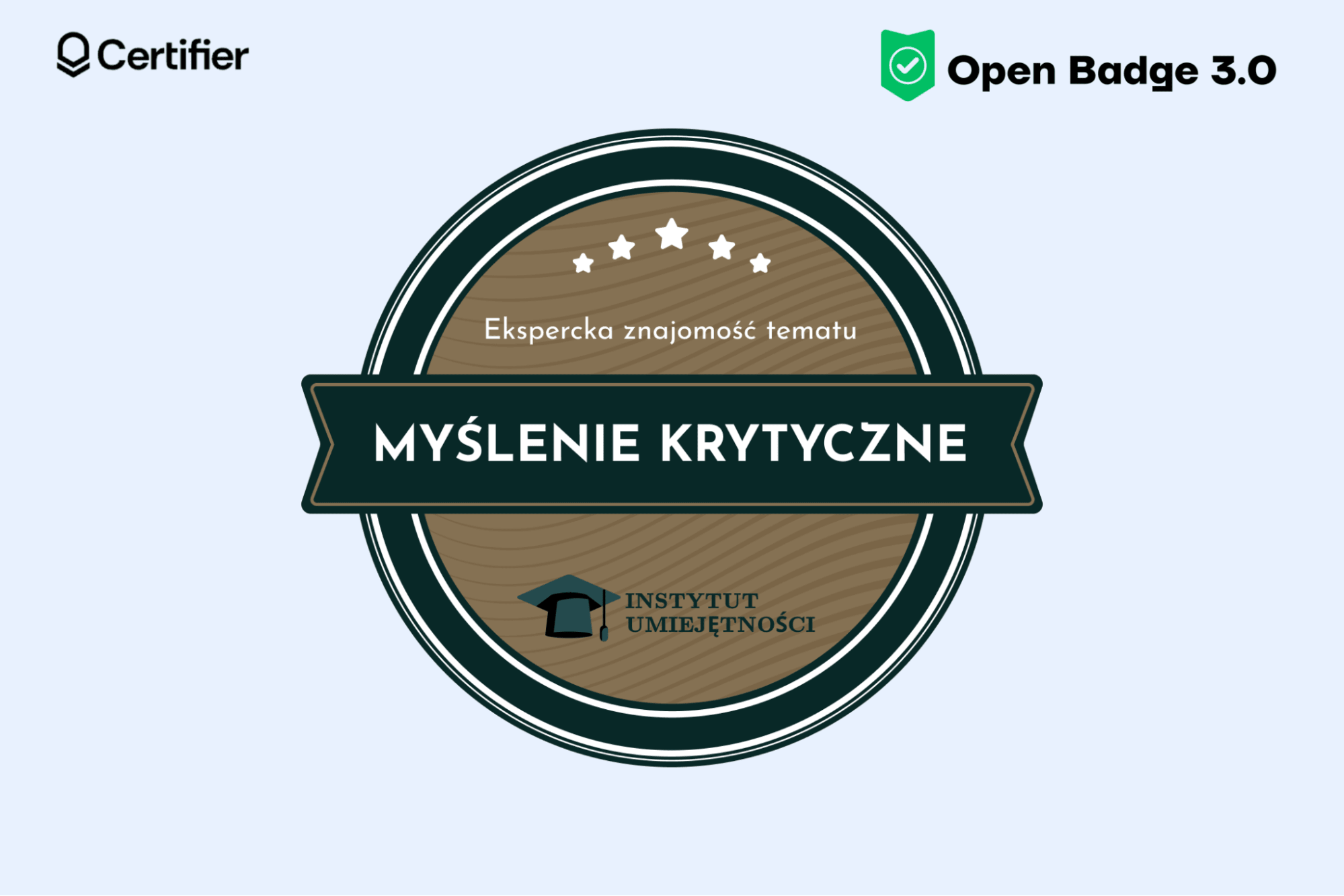 Open badge za myślenie krytyczne, edytuj i zobacz, jak wdrożyć open badge w szkole lub wykorzystaj open badge dla pracowników. Open badge za myślenie krytyczne, edytuj i zobacz, jak wdrożyć open badge w szkole lub wykorzystaj open badge dla pracowników.