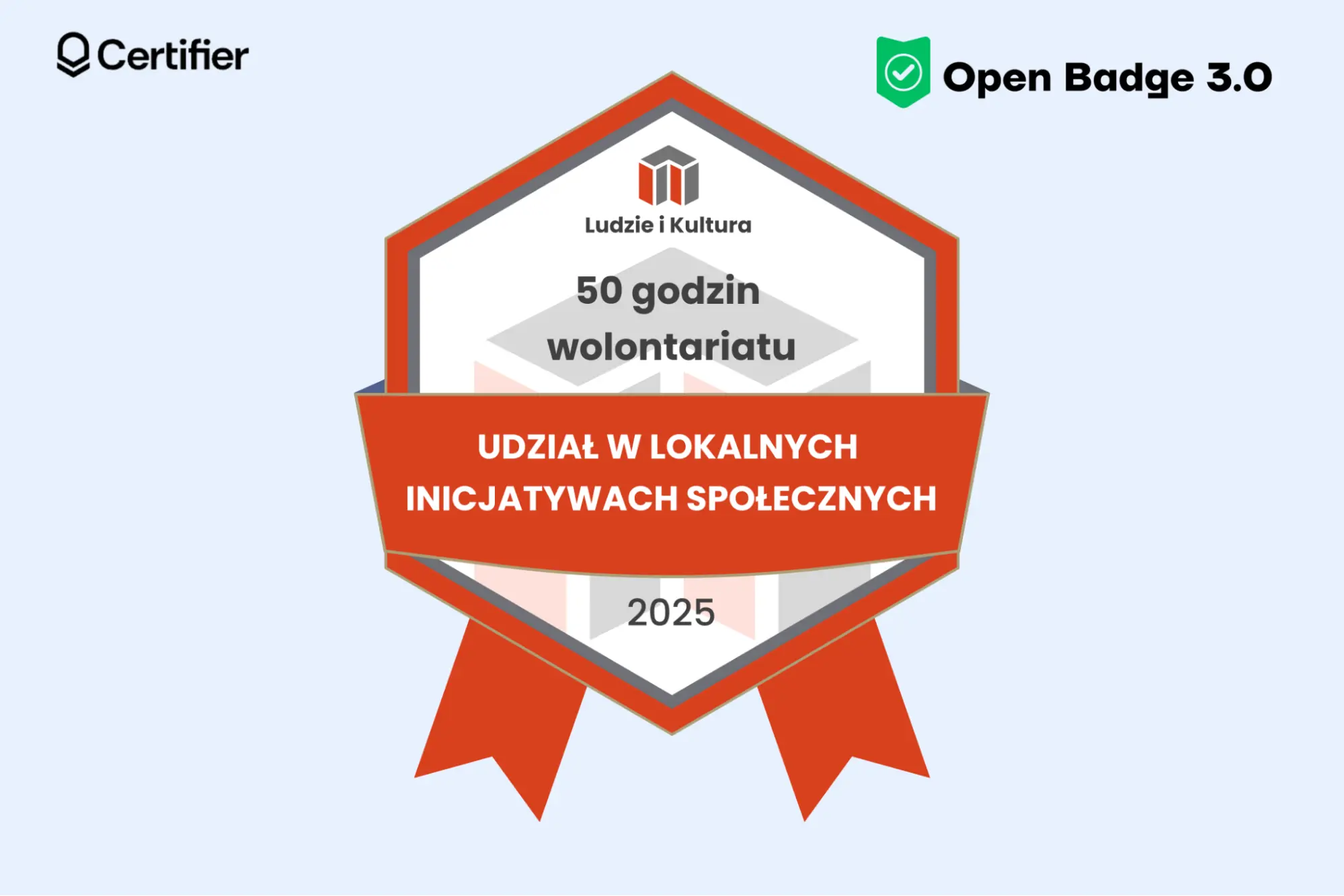 Czerwona odznaka za wolontariat, dostosuj pod open badge dla pracowników i przyczyń się do zwiększenia wykorzystania open badge w Polsce. Czerwona odznaka za wolontariat, dostosuj pod open badge dla pracowników i przyczyń się do zwiększenia wykorzystania open badge w Polsce.