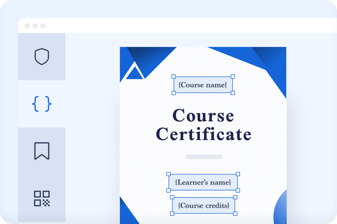 Issue personalized certificates in bulk with dynamic fields